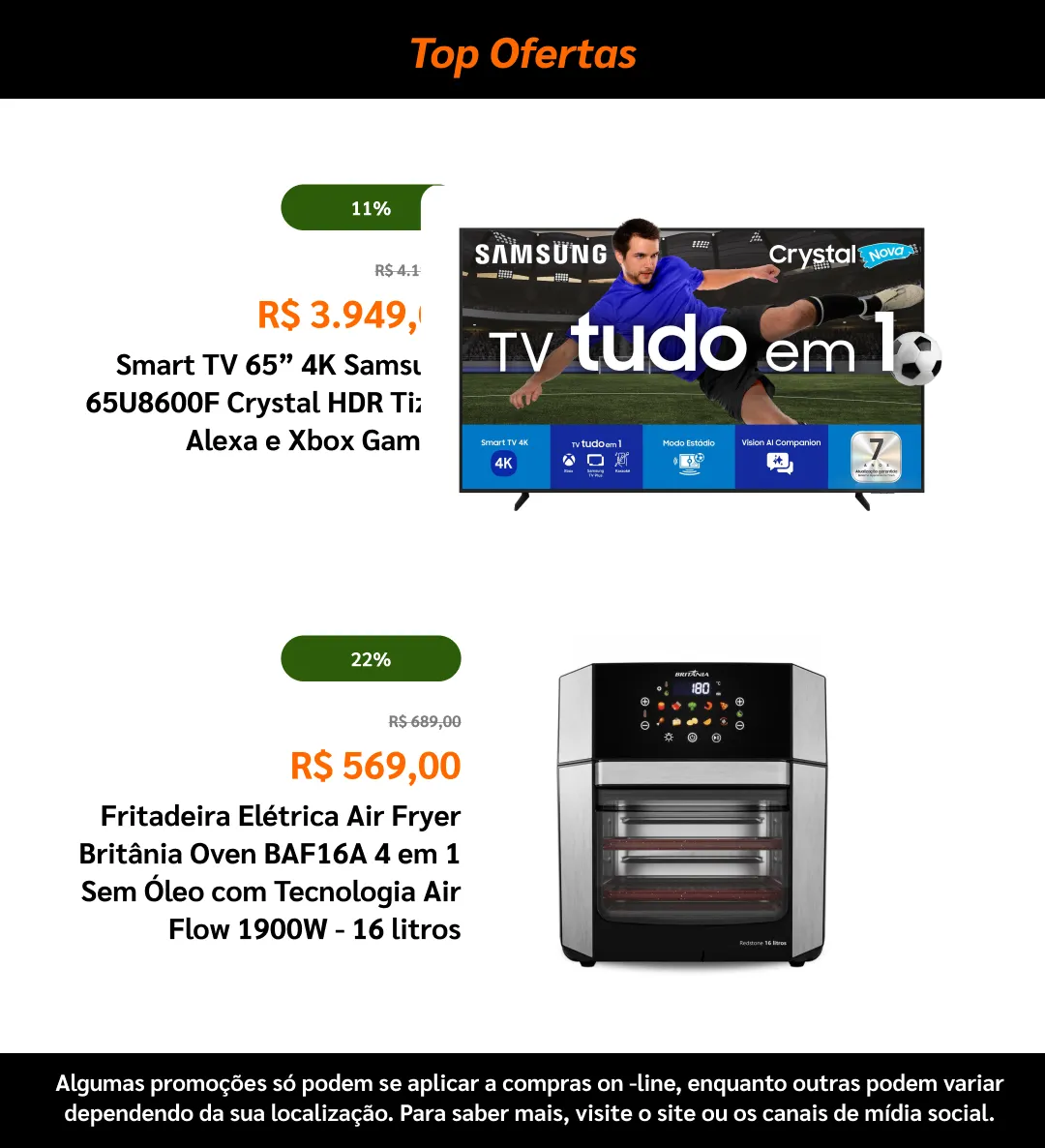 Encarte de Ponto Frio Ofertas 10 de junho até 29 de junho 2026 - Pagina 8