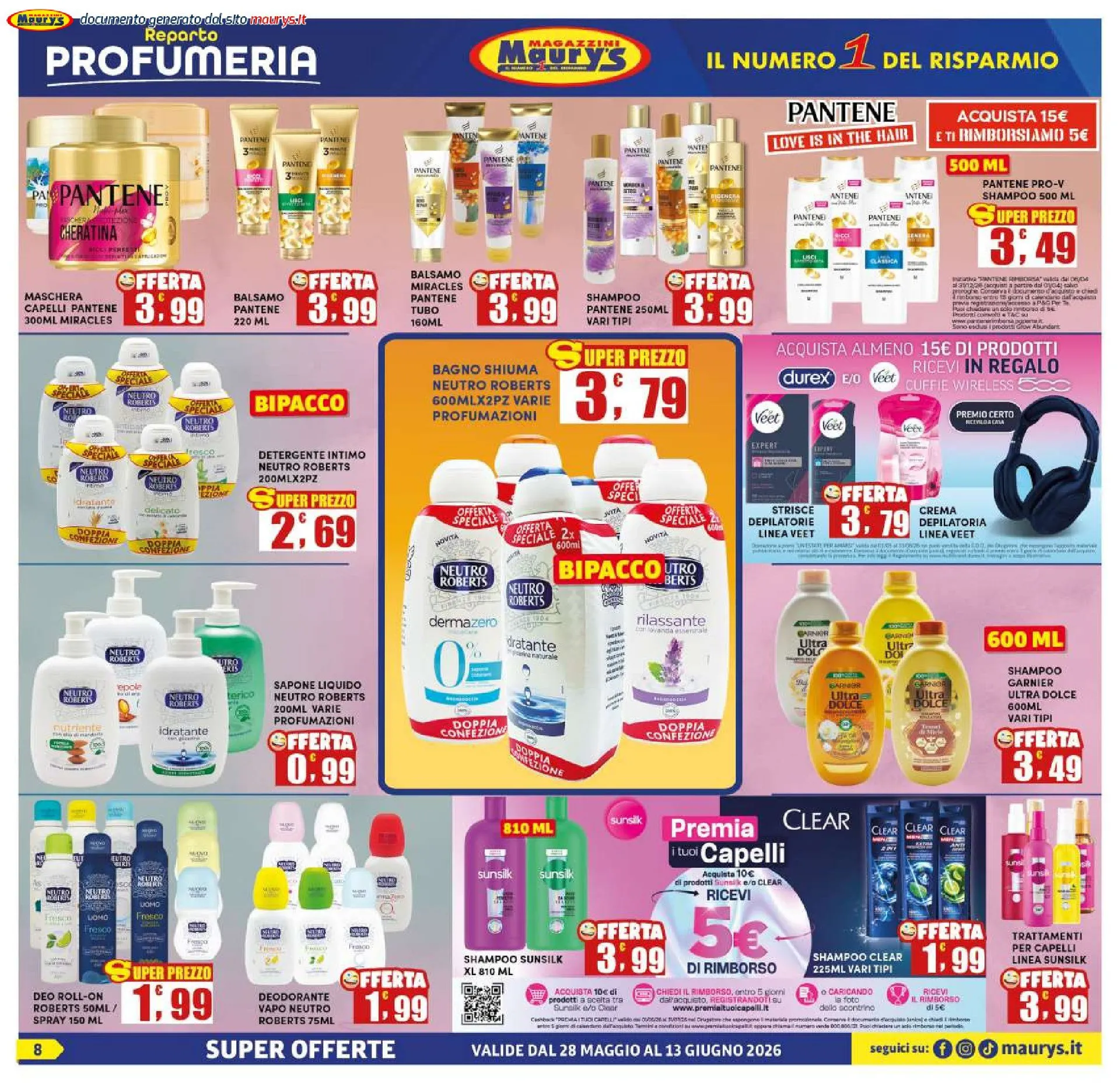 Maury's Volantino da 28 maggio a 13 giugno di 2026 - Pagina del volantino 8