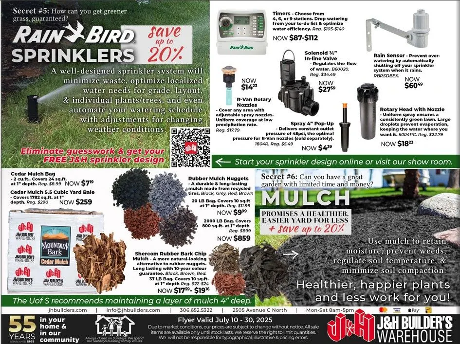 J&H Builder's Warehouse flyers from July 10 to July 30 2025 - flyer page 7