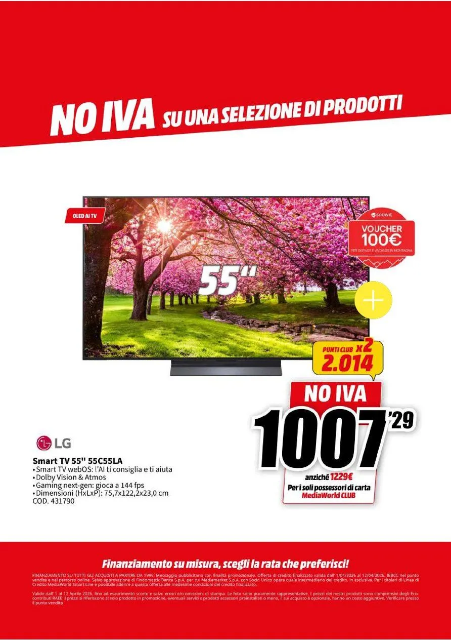 Volantini MEDIAWORLD da 1 aprile a 12 aprile di 2026 - Pagina del volantino 8