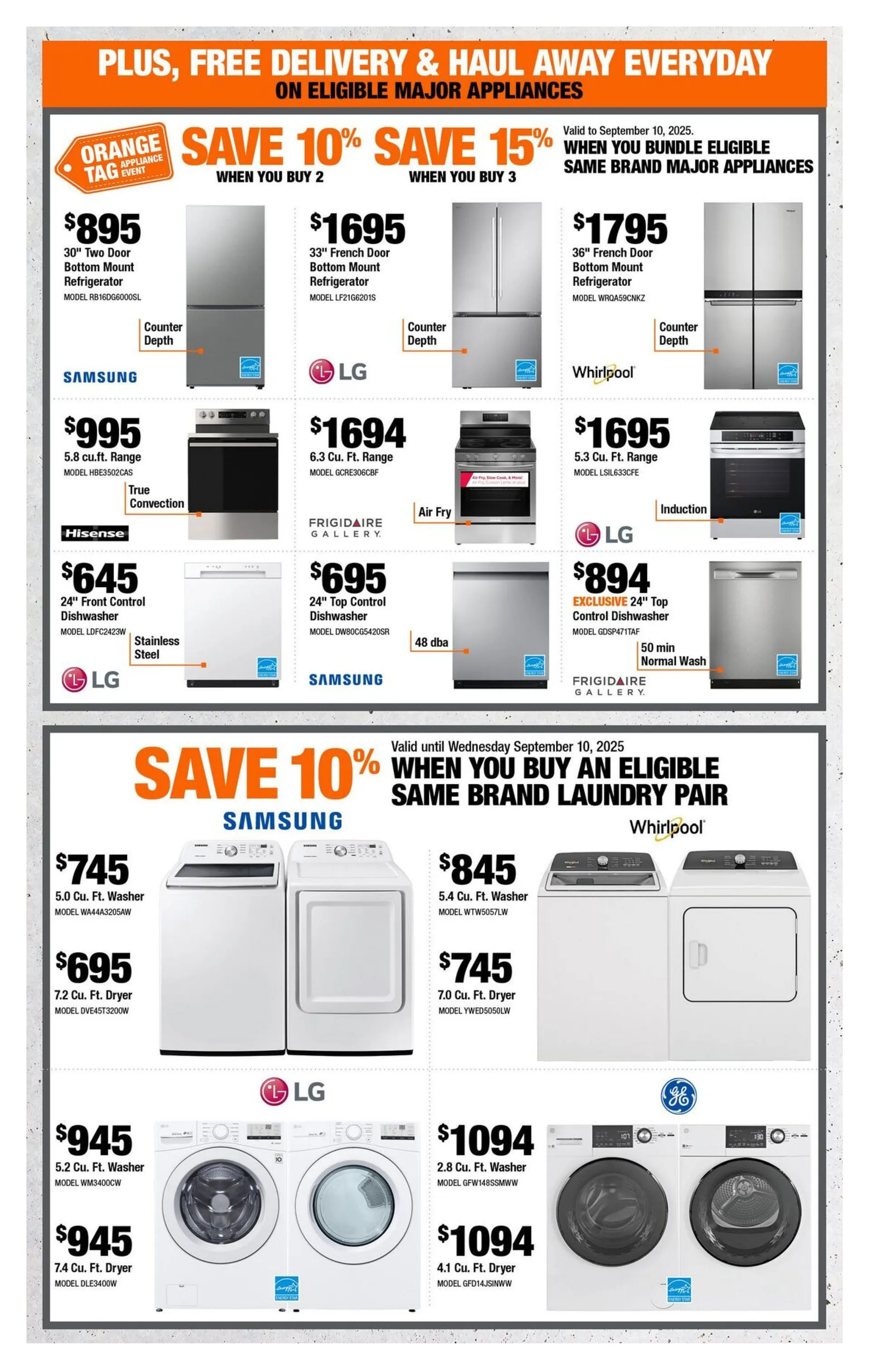 The Home Depot Sales from August 28 to September 10 2025 - flyer page 8