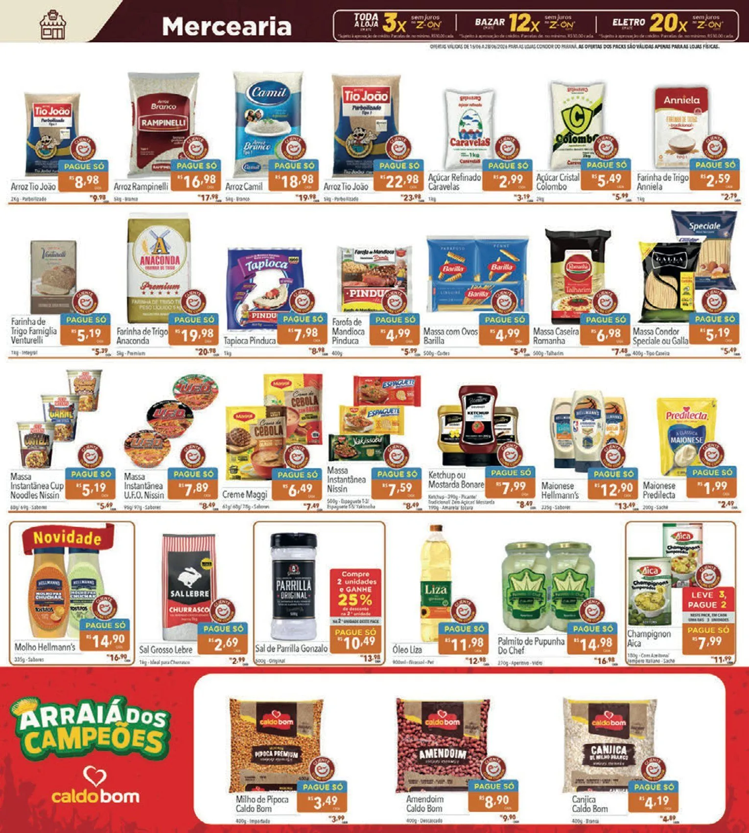 Encarte de Folhetos Supermercados Condor 15 de junho até 28 de junho 2026 - Pagina 8