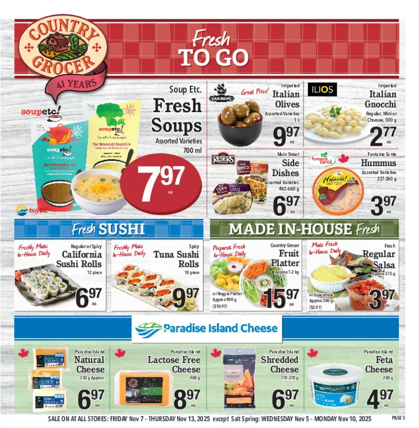 Country Grocer Sales from November 7 to November 13 2025 - flyer page 4
