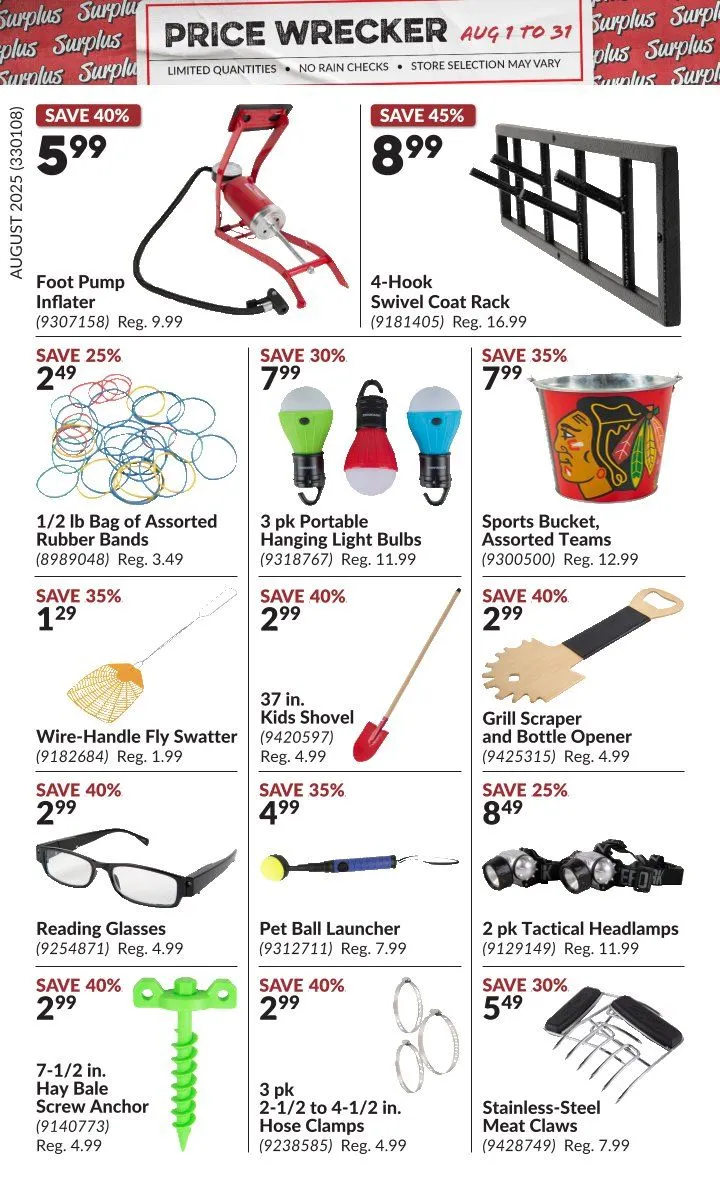 Flyer from August 1 to August 31 2025 - flyer page 8