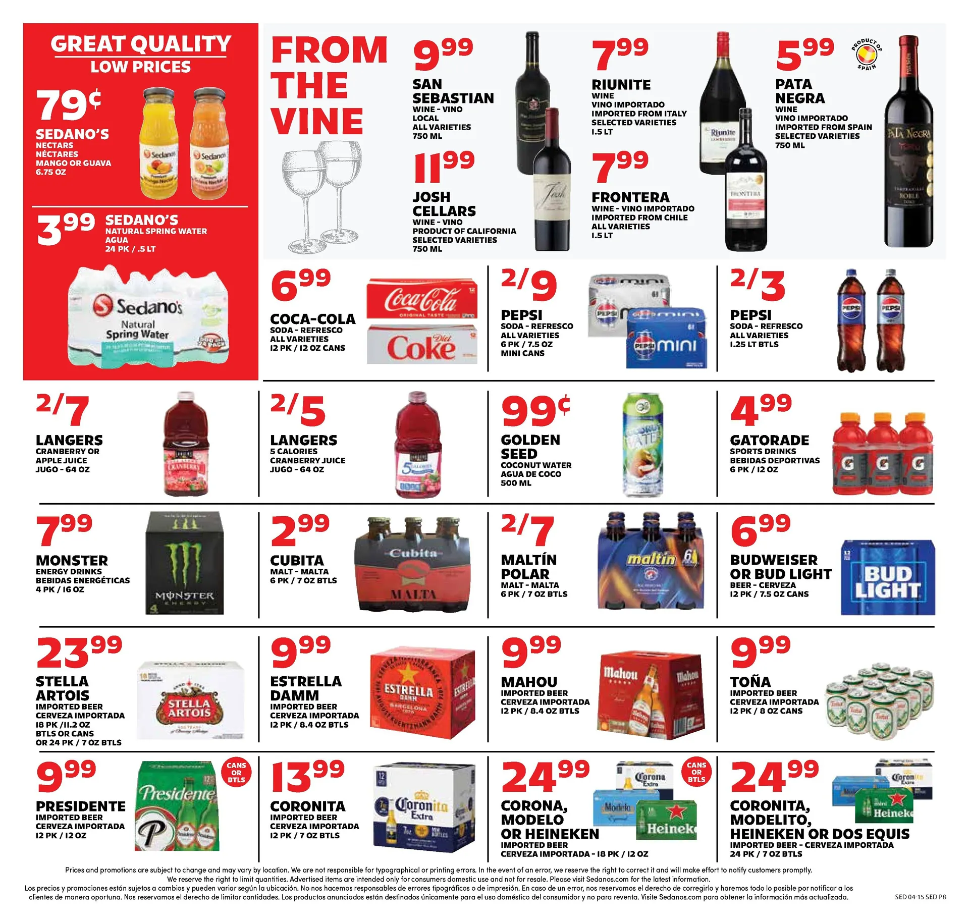 Weekly ad Sedano's Sales from April 15 to April 21 2026 - Page 8