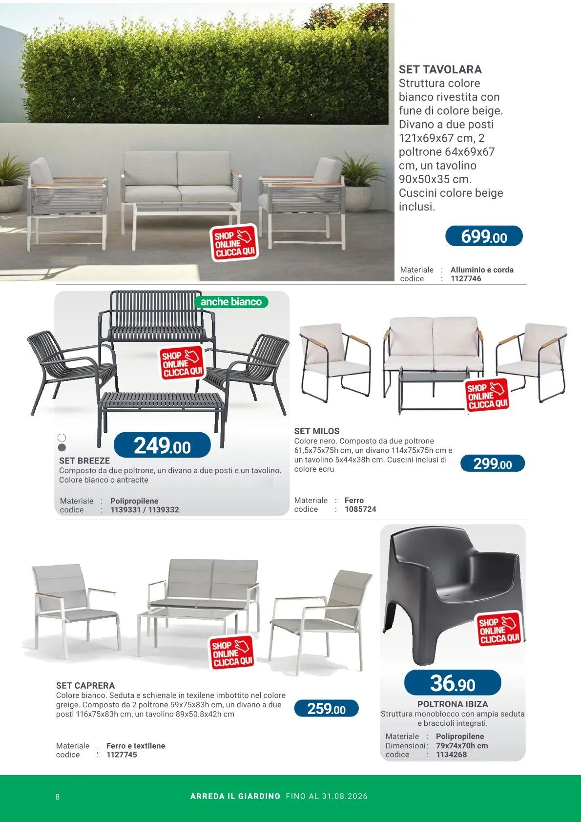  Volantini Cfadda da 8 aprile a 31 agosto di 2026 - Pagina del volantino 8