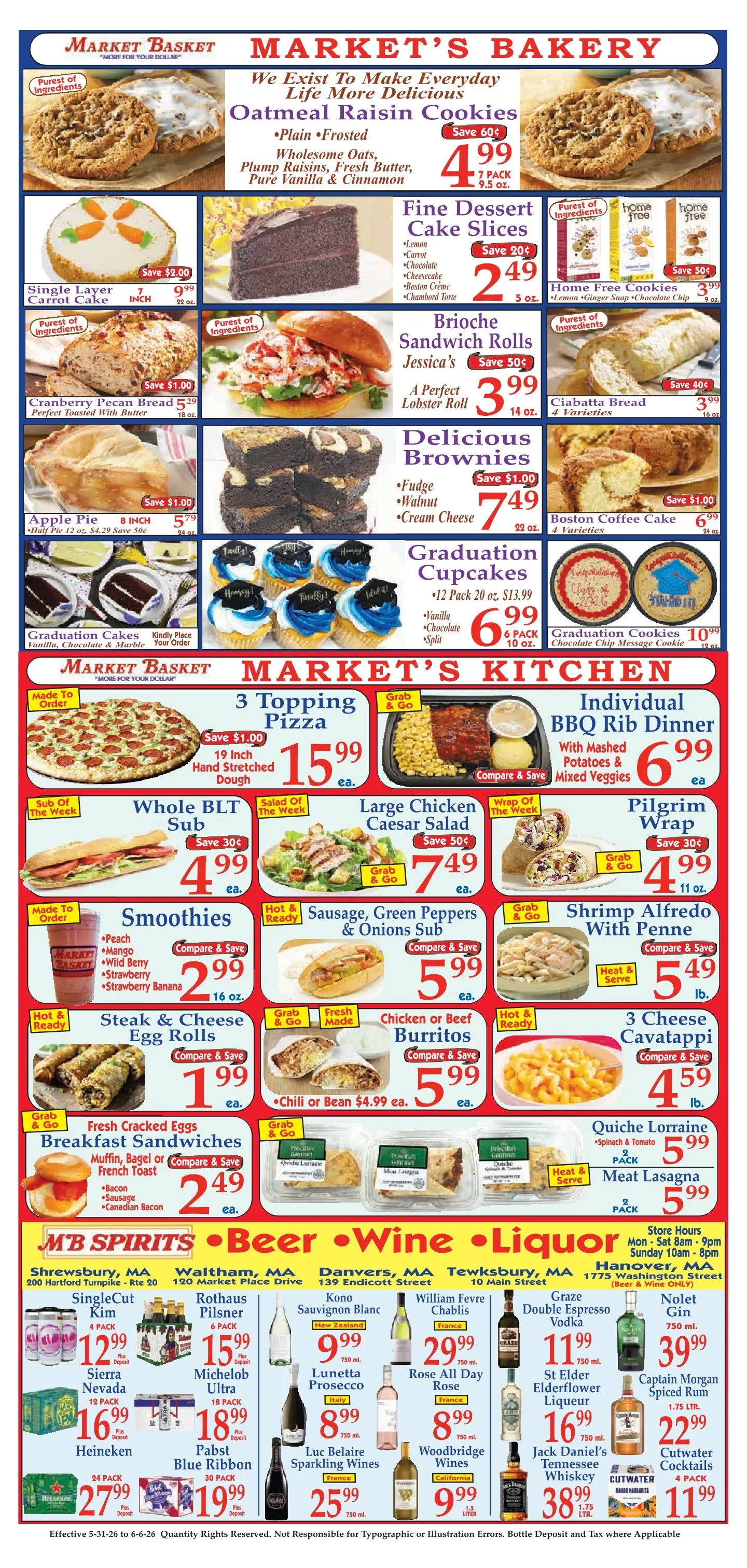 Weekly promotion Market Basket Sales spanning from May 31 to June 6 2026 - Page 8 for Catalogue 365