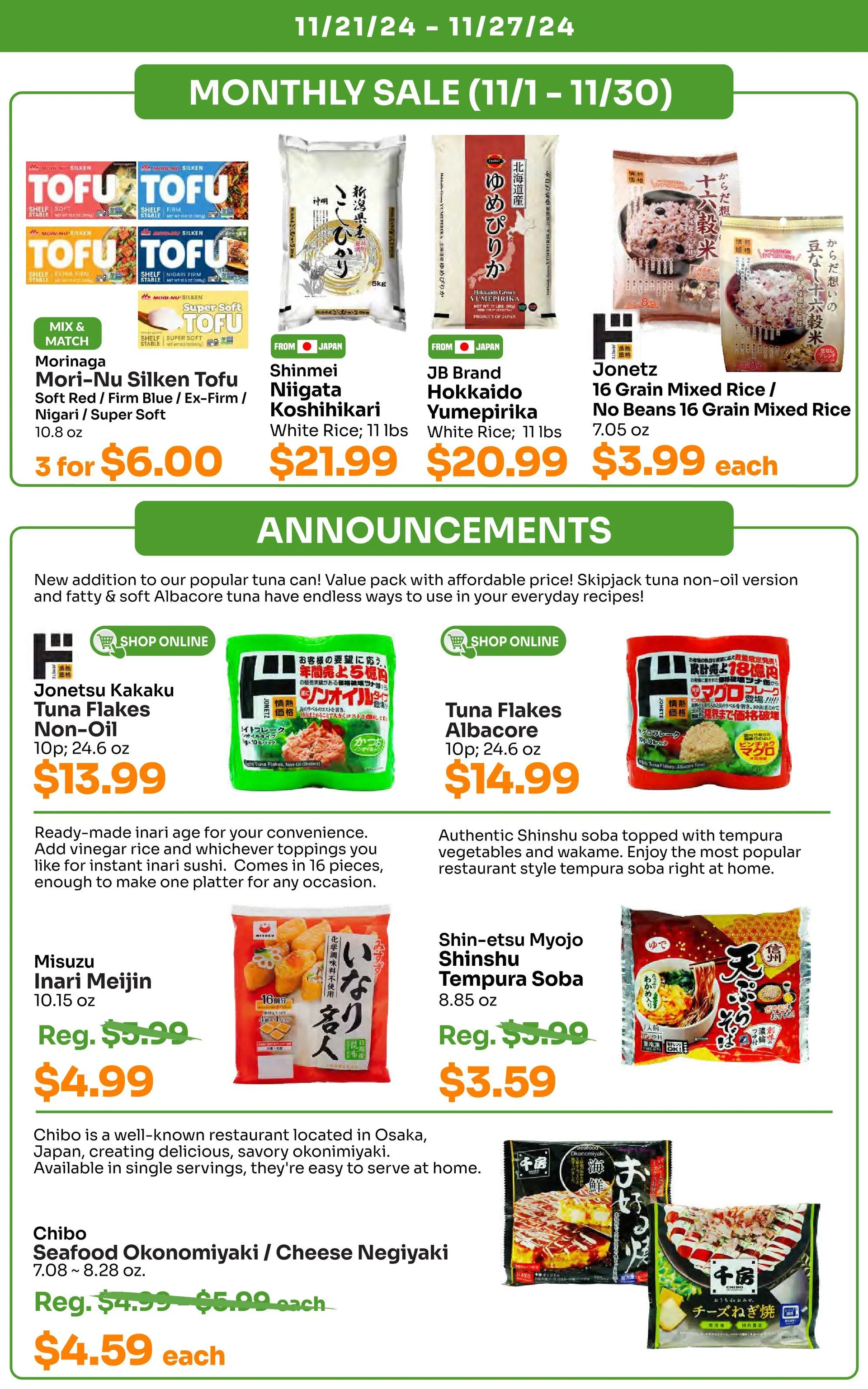 Weekly ad Tokyo Central Specialty Market Deals from November 21 to November 27 2024 - Page 8