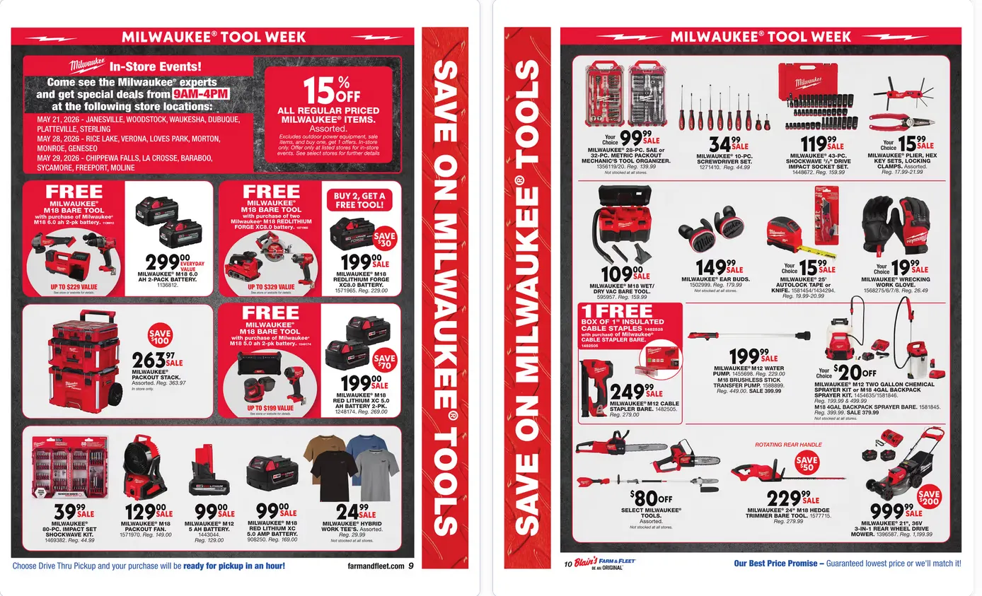 Weekly promotion Blain's Farm & Fleet Sales spanning from May 21 to May 31 2026 - Page 8 for Catalogue 365