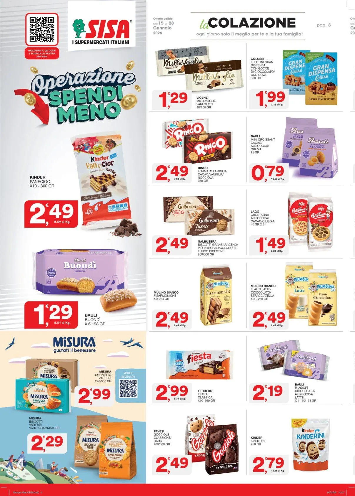 Volantini Sisa da 15 gennaio a 26 gennaio di 2026 - Pagina del volantino 8