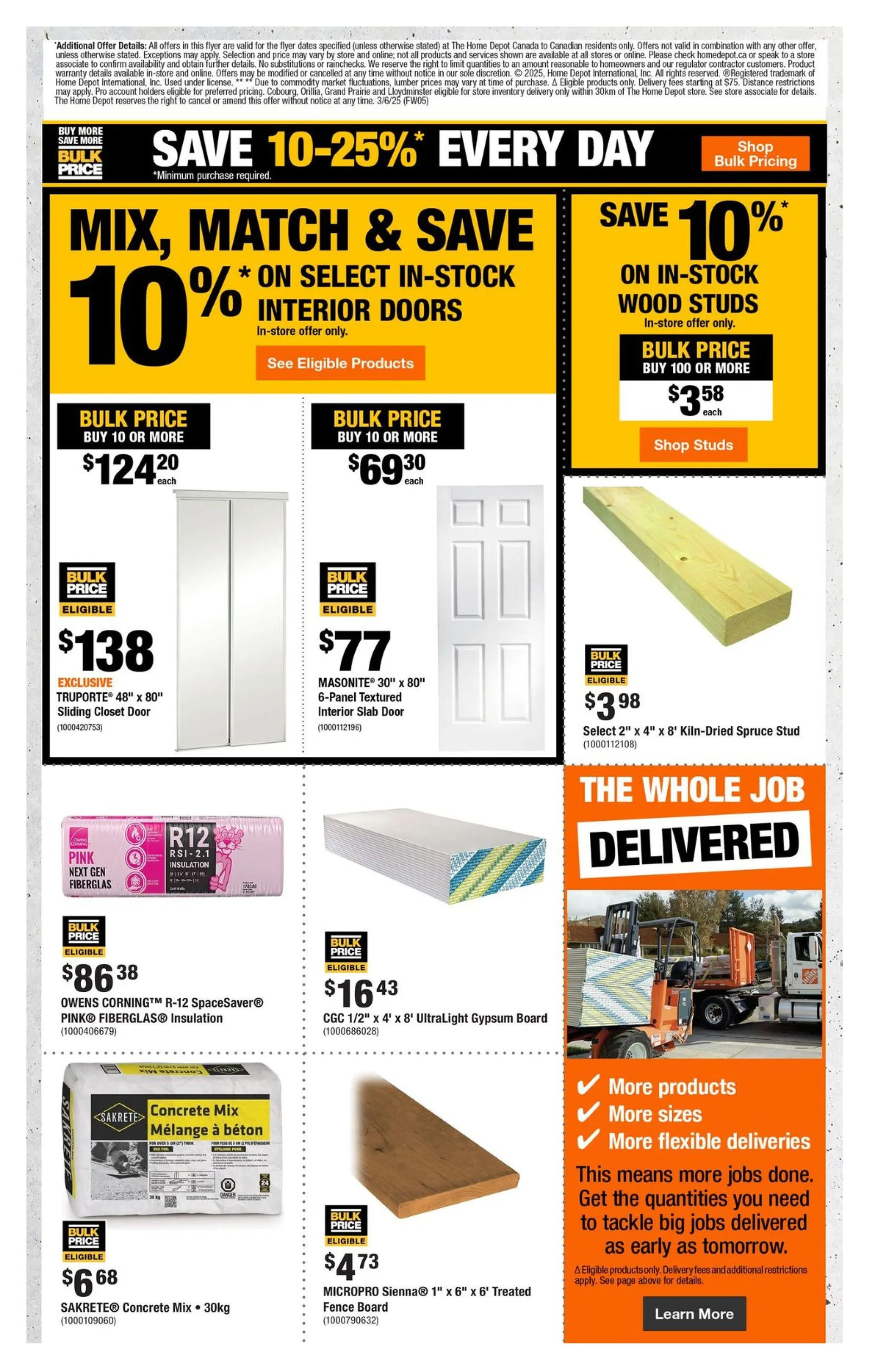 The Home Depot Sales from March 6 to March 19 2025 - flyer page 8
