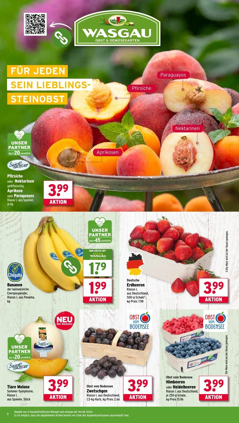 Wasgau Prospekte von 21. Juli bis 26. Juli 2025 - Prospekt seite 8