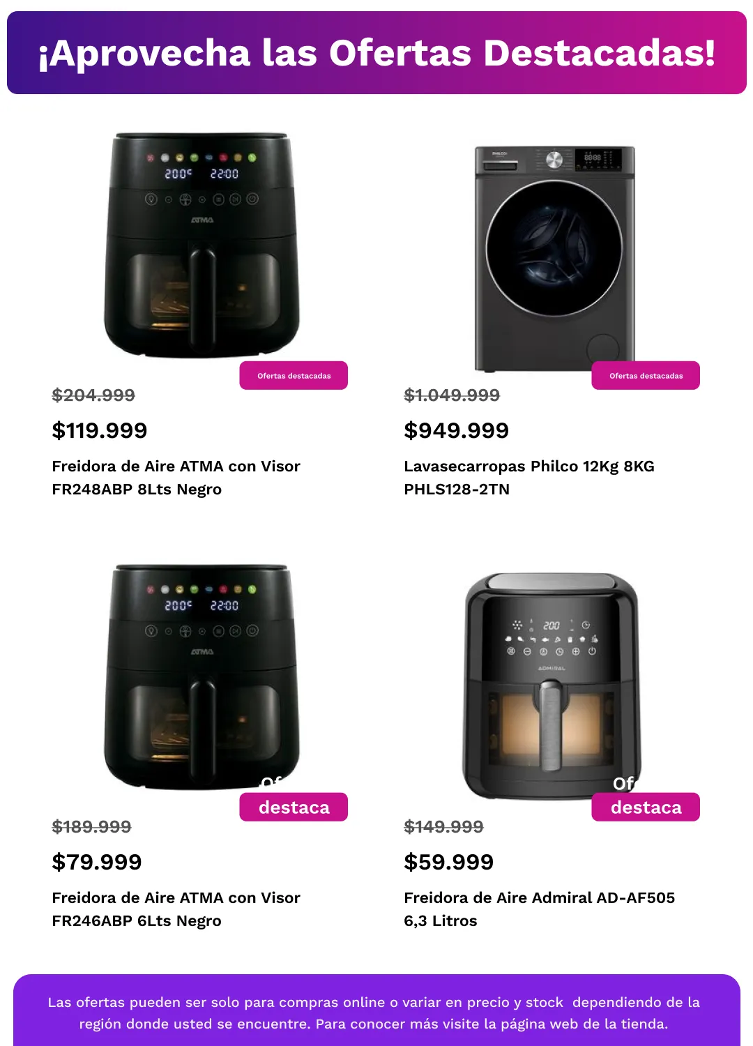 Ofertas de  Frávega Ofertas 18 de mayo al 1 de junio 2026 - Página 8 del catálogo