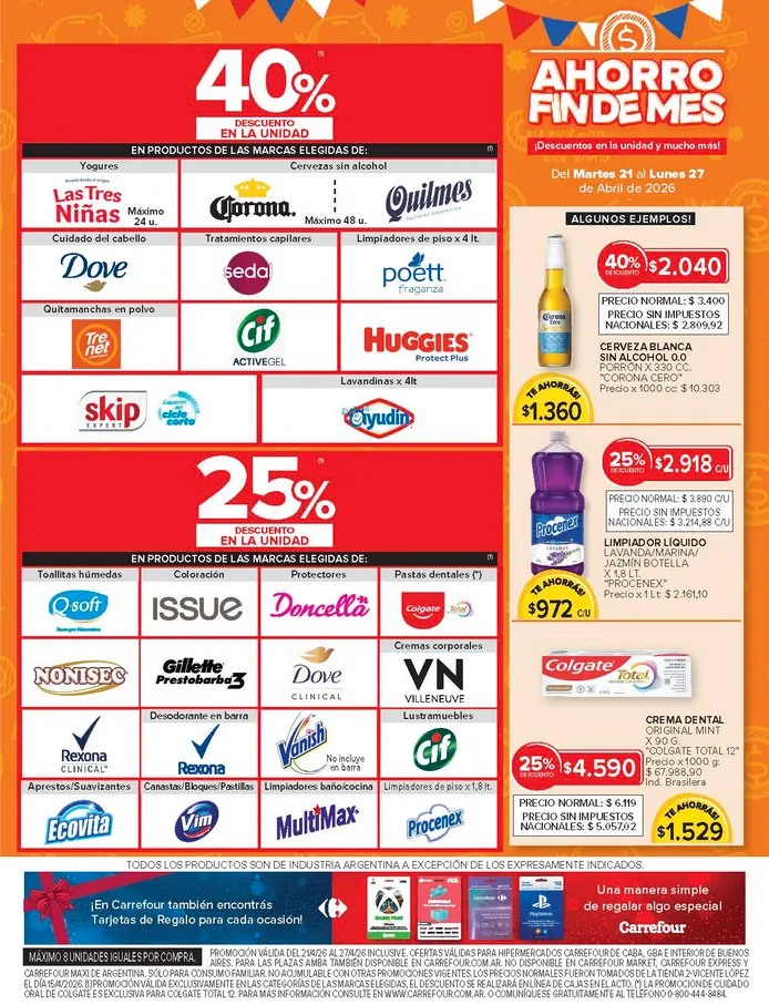 Ofertas de Ofertas Carrefour  21 de abril al 27 de abril 2026 - Página 8 del catálogo