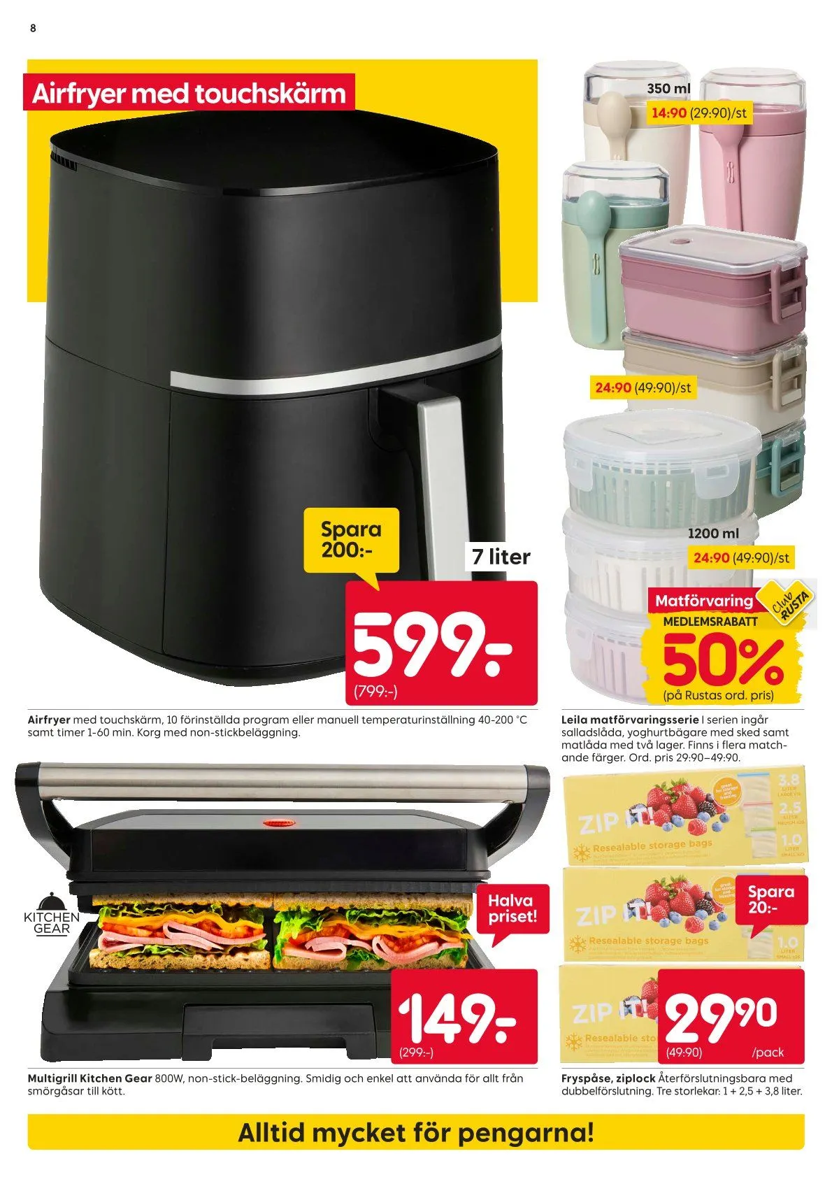  Rusta erbjudanden från 11 maj till 17 maj 2026 - Reklamblad sidor 8