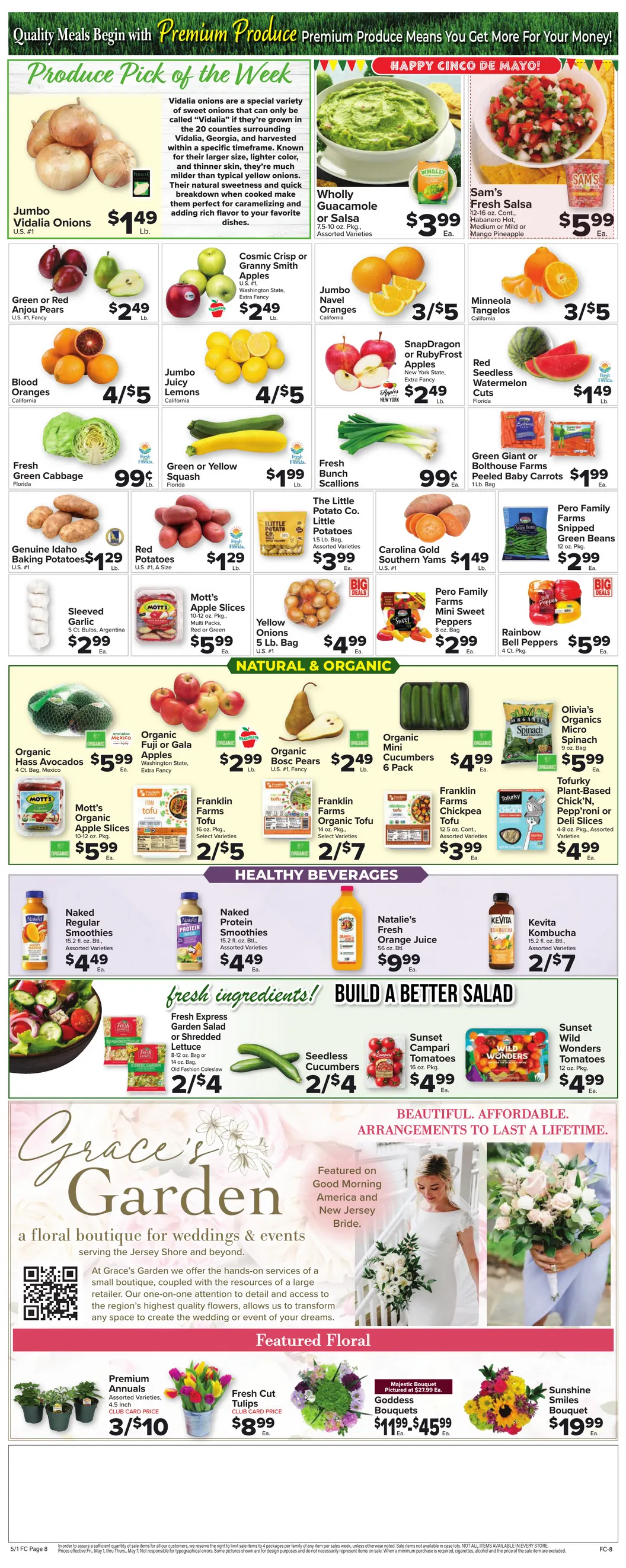 Weekly promotion Foodtown Sales spanning from May 1 to May 7 2026 - Page 8 for Catalogue 365