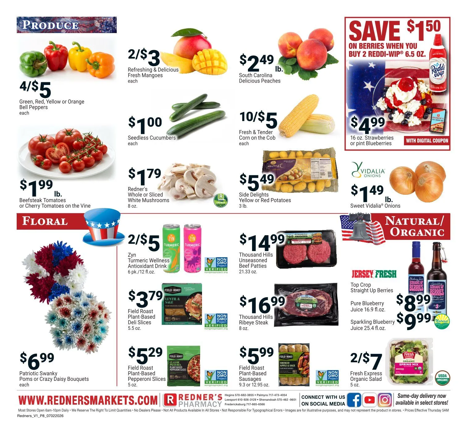 Weekly ad Redner's Market Sales from July 2 to July 8 2026 - Page 8