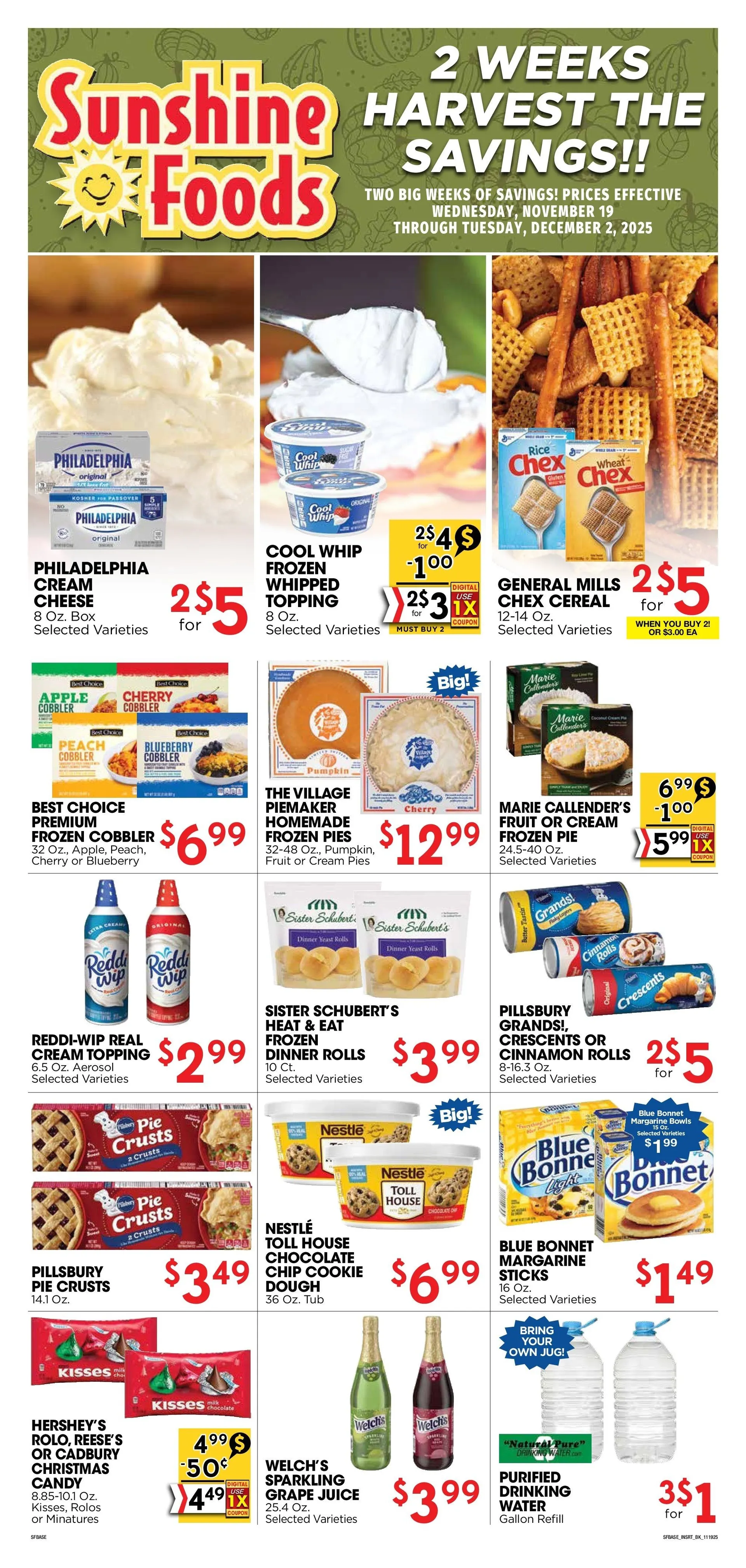 Weekly promotion Sunshine Foods Sales spanning from November 19 to December 2 2025 - Page 8 for Catalogue 365