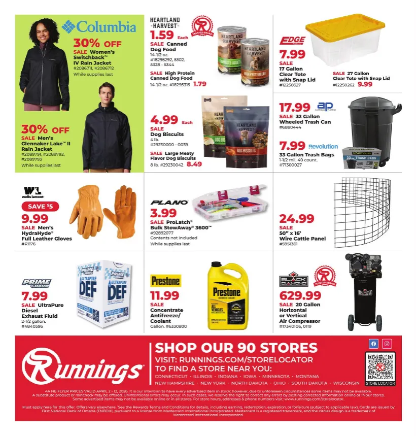 Weekly promotion Runnings Sales spanning from April 2 to April 12 2026 - Page 8 for Catalogue 365