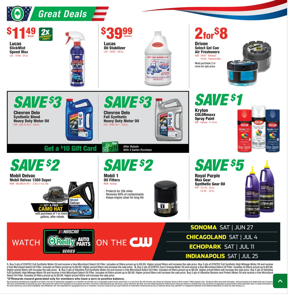 Weekly ad O'Reilly Auto Parts Sales from June 24 to July 26 2026 - Page 8