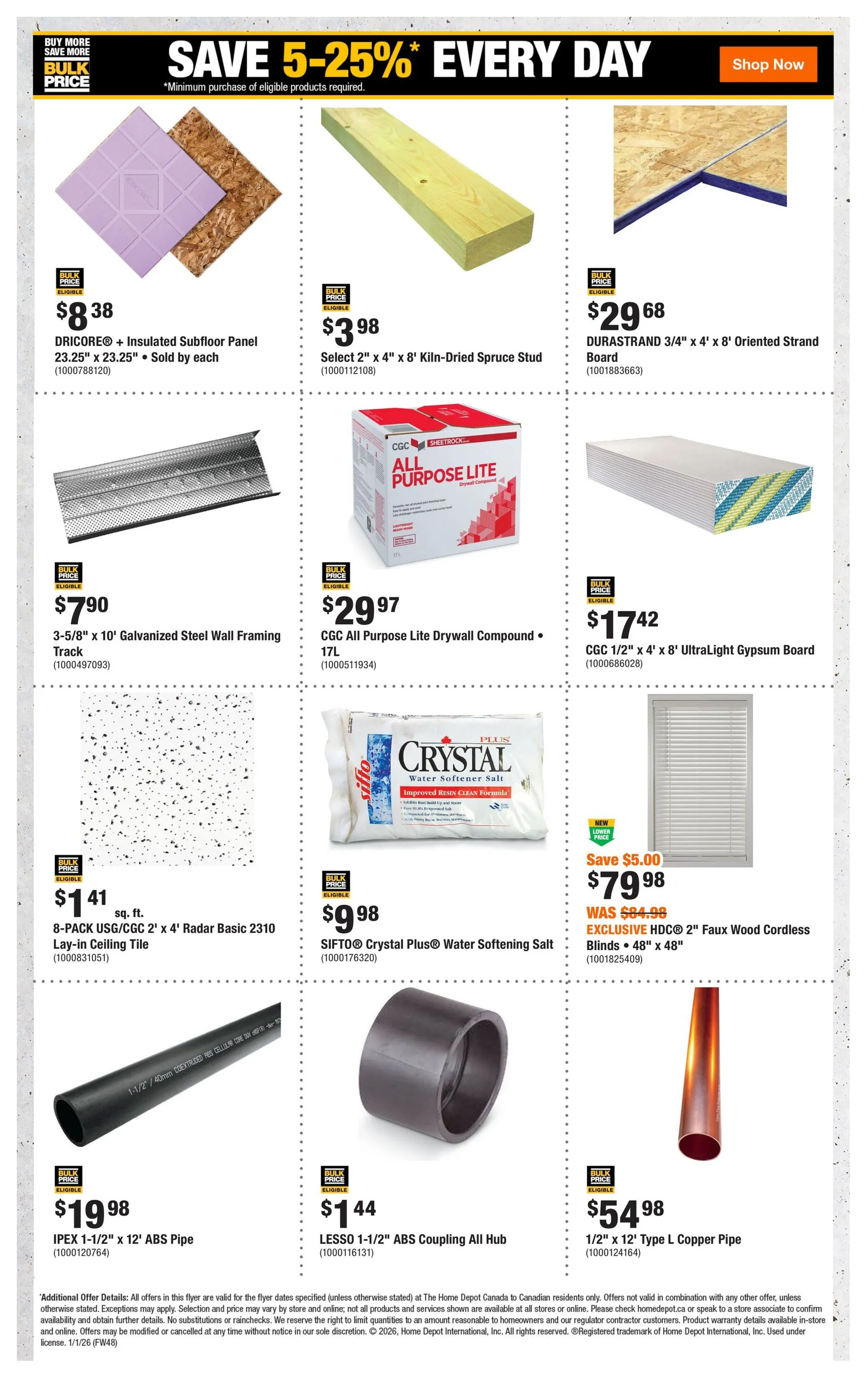 The Home Depot Sales from January 1 to January 14 2026 - flyer page 8