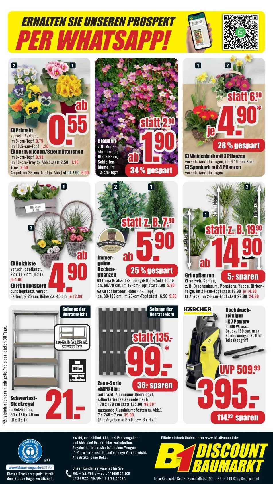 B1 Discount Baumarkt Prospekte von 21. Februar bis 27. Februar 2026 - Prospekt seite 8