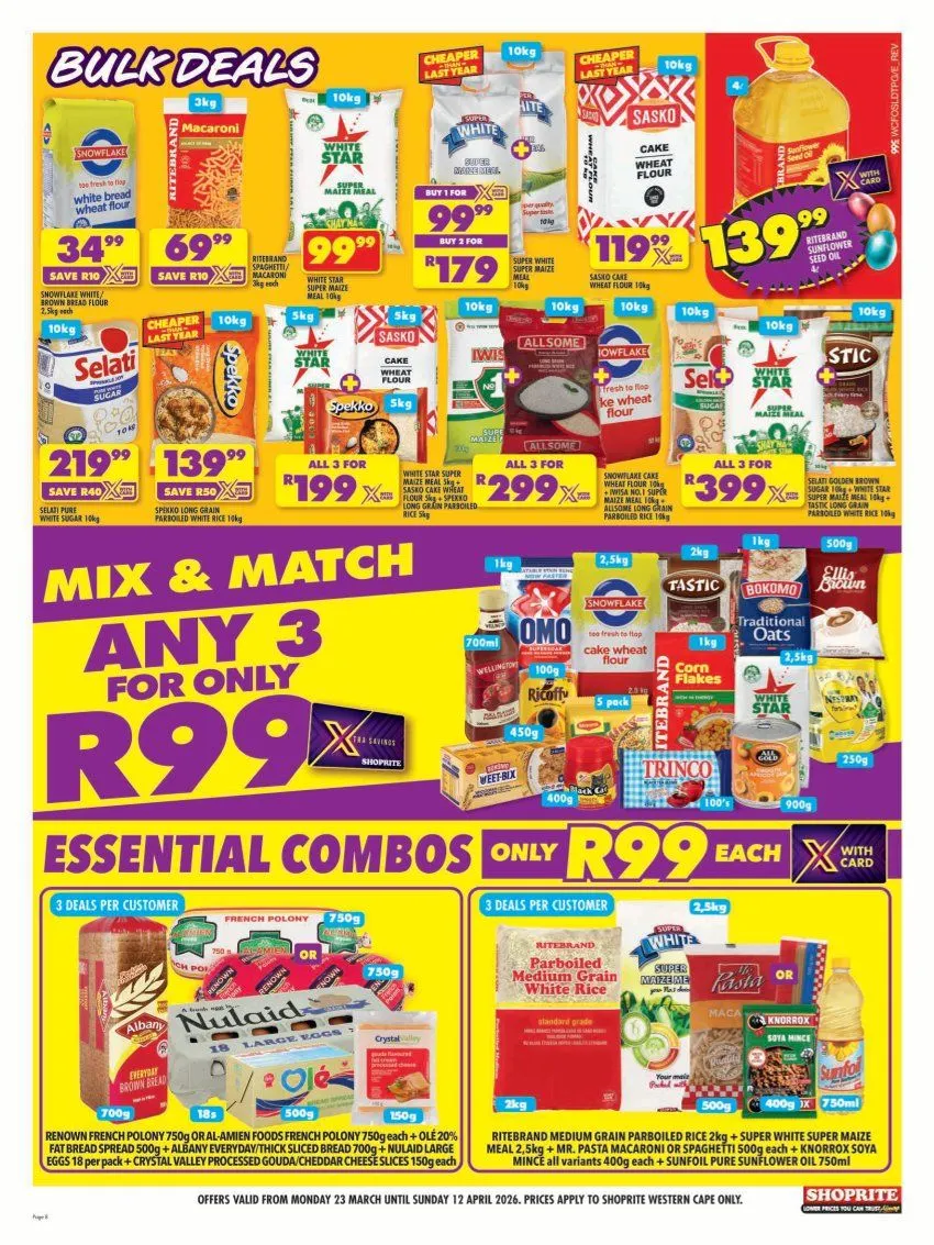 Shoprite Sales from 23 March to 12 April 2026 - Catalogue Page 8
