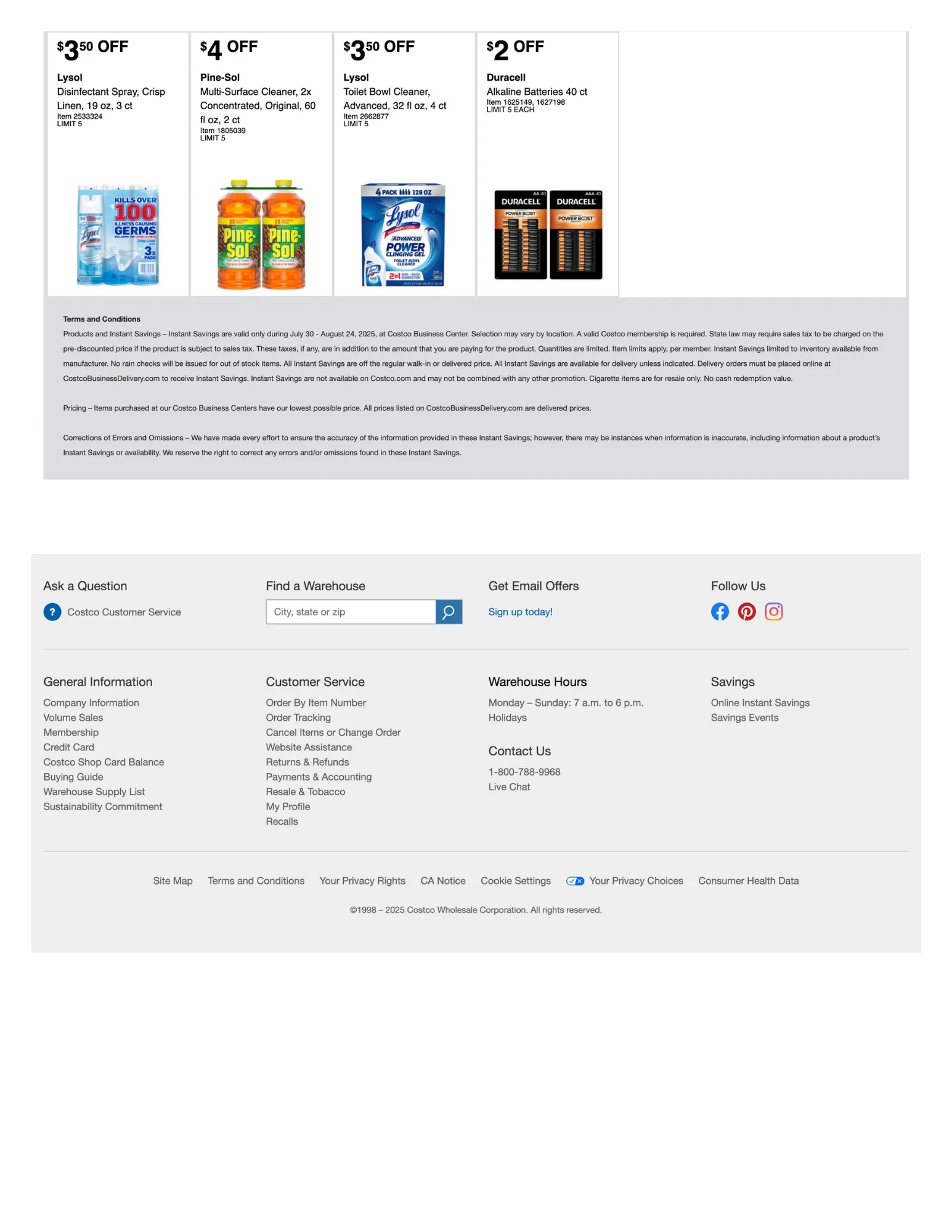 Weekly ad Savings Event from July 30 to August 24 2025 - Page 7