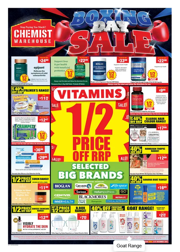 Chemist Warehouse Sales - Catalogue valid from 26 December to 31 December 2025 - page 1
