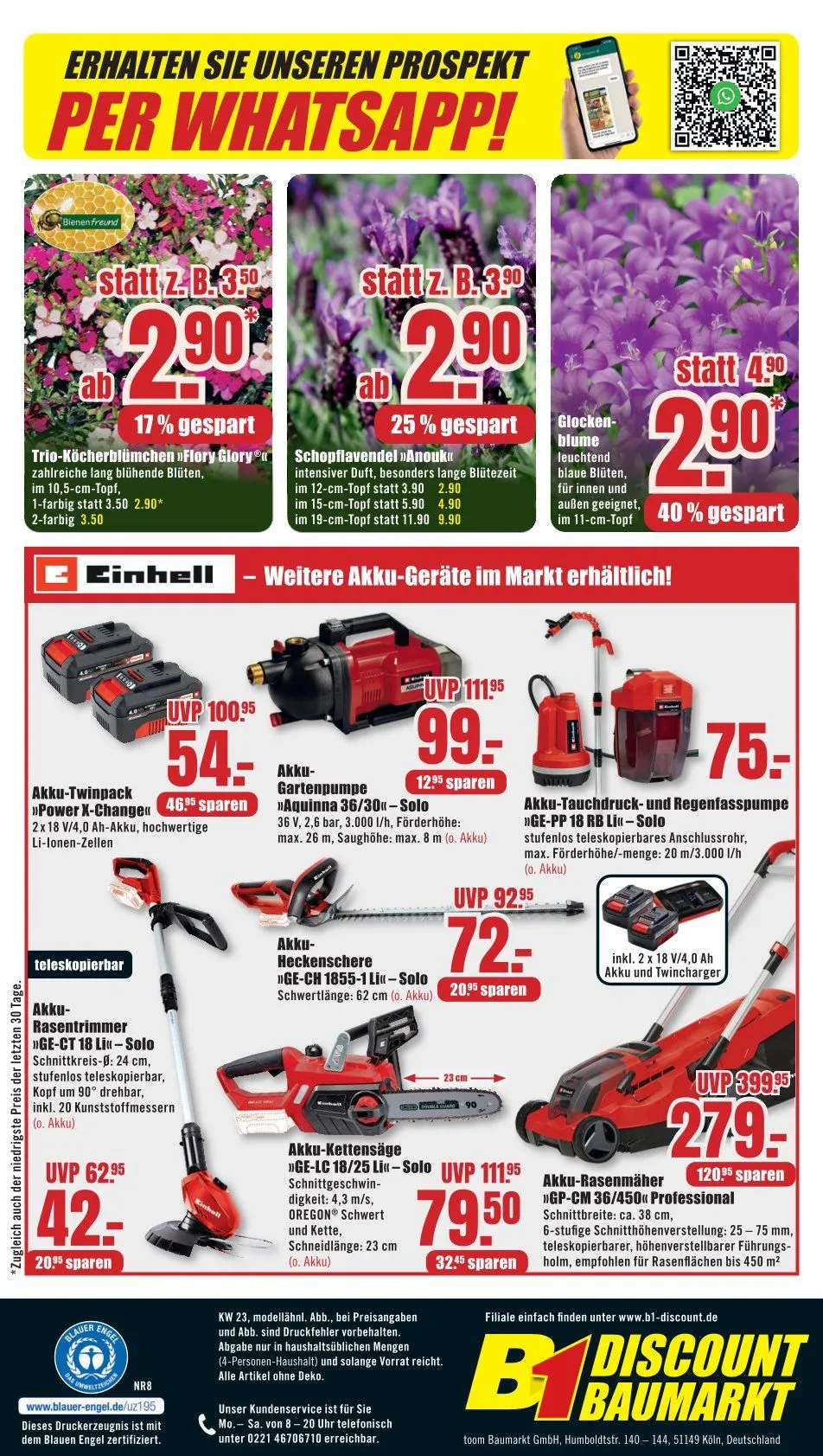 B1 Discount Baumarkt Prospekte von 30. Mai bis 5. Juni 2026 - Prospekt seite 8