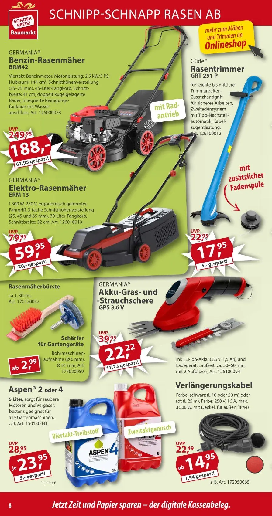 Sonderpreis-Baumarkt Prospekt von 12. April bis 18. April 2025 - Prospekt seite 8