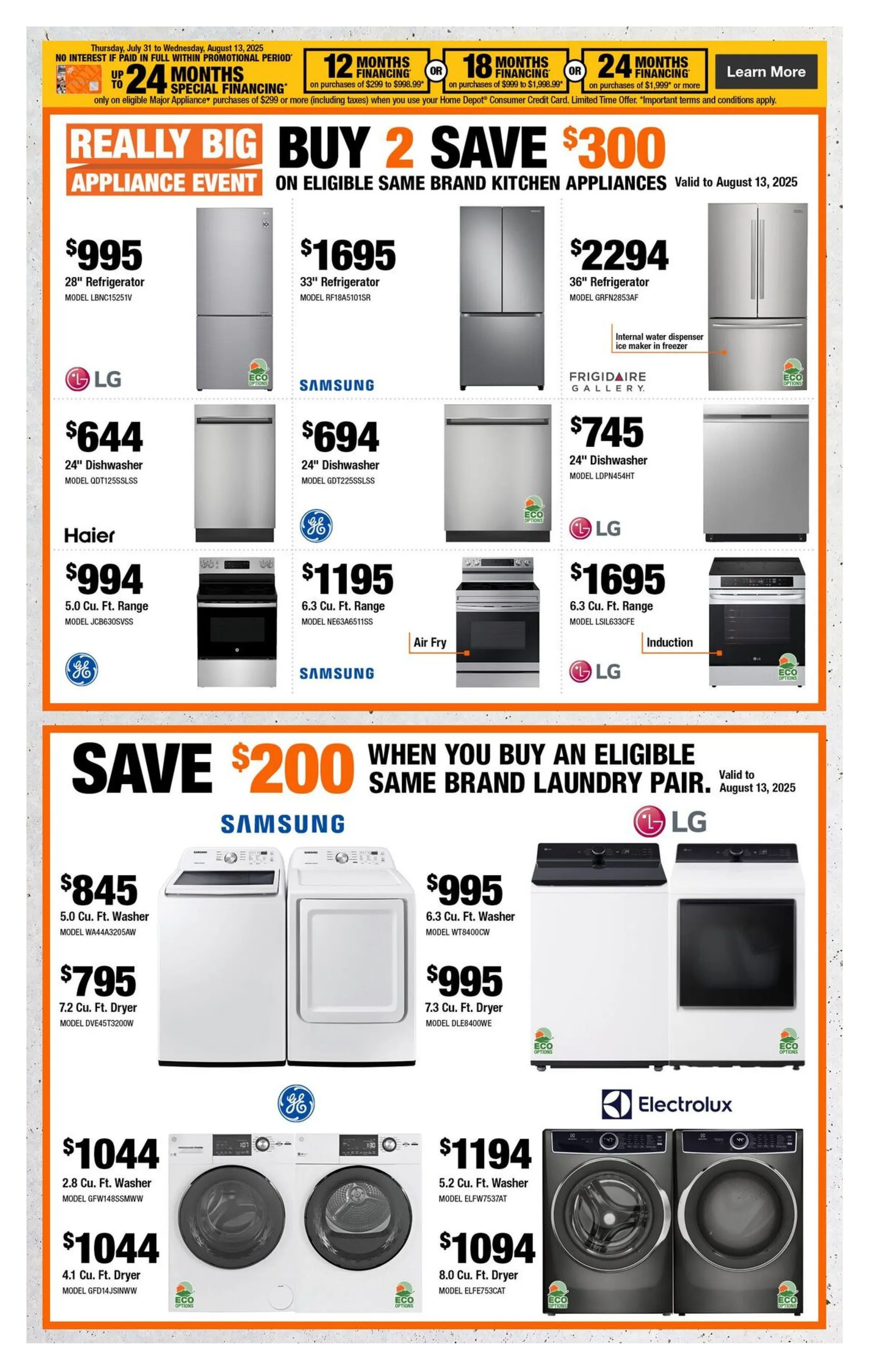 The Home Depot Sales from July 31 to August 13 2025 - flyer page 8
