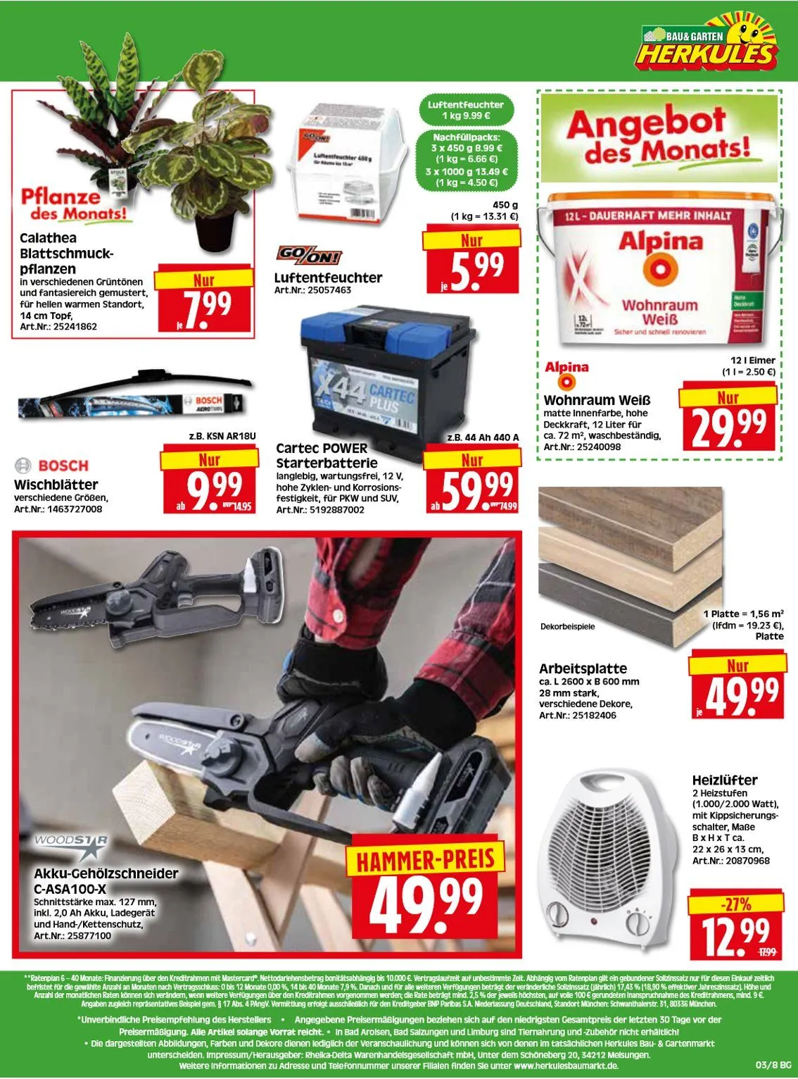 Herkules Baumarkt von 12. Januar bis 17. Januar 2026 - Prospekt seite 8