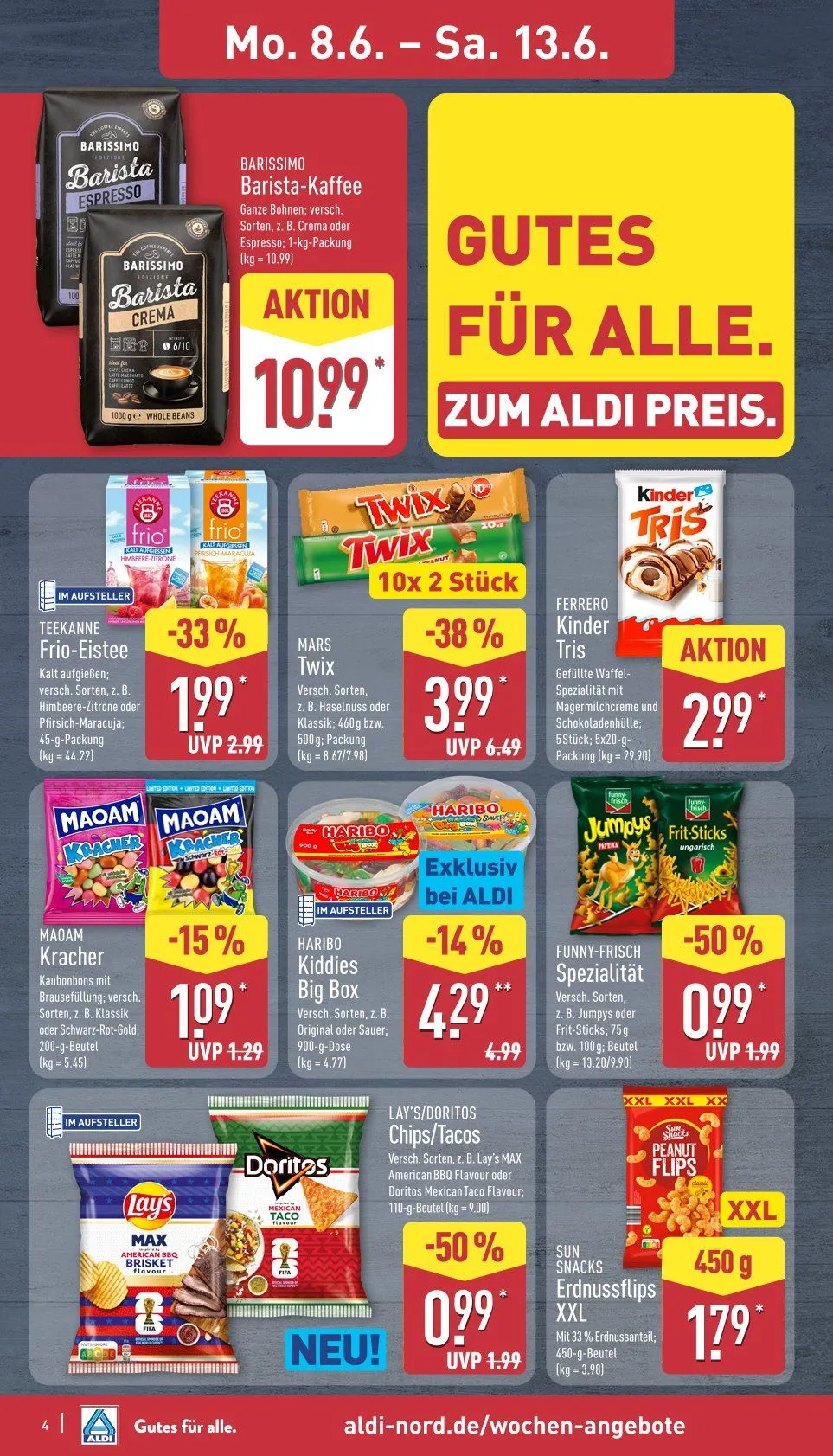 ALDI Nord Prospekte von 8. Juni bis 13. Juni 2026 - Prospekt seite 8