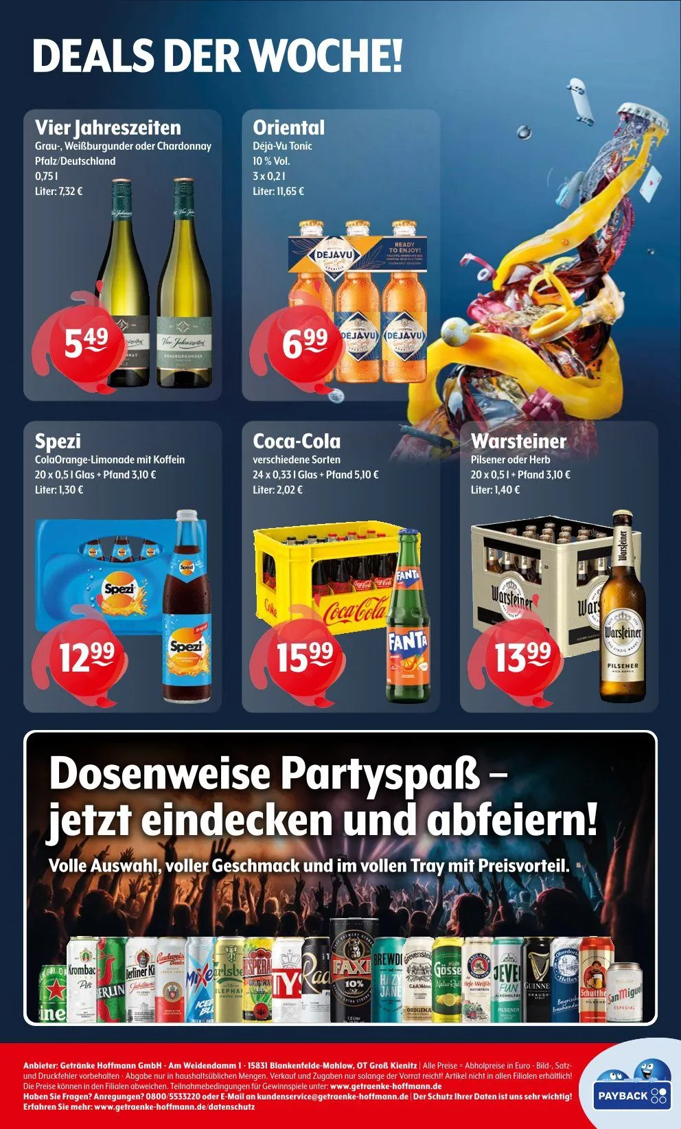 Getränke Hoffmann Prospekt von 7. Juli bis 17. Juli 2025 - Prospekt seite 8