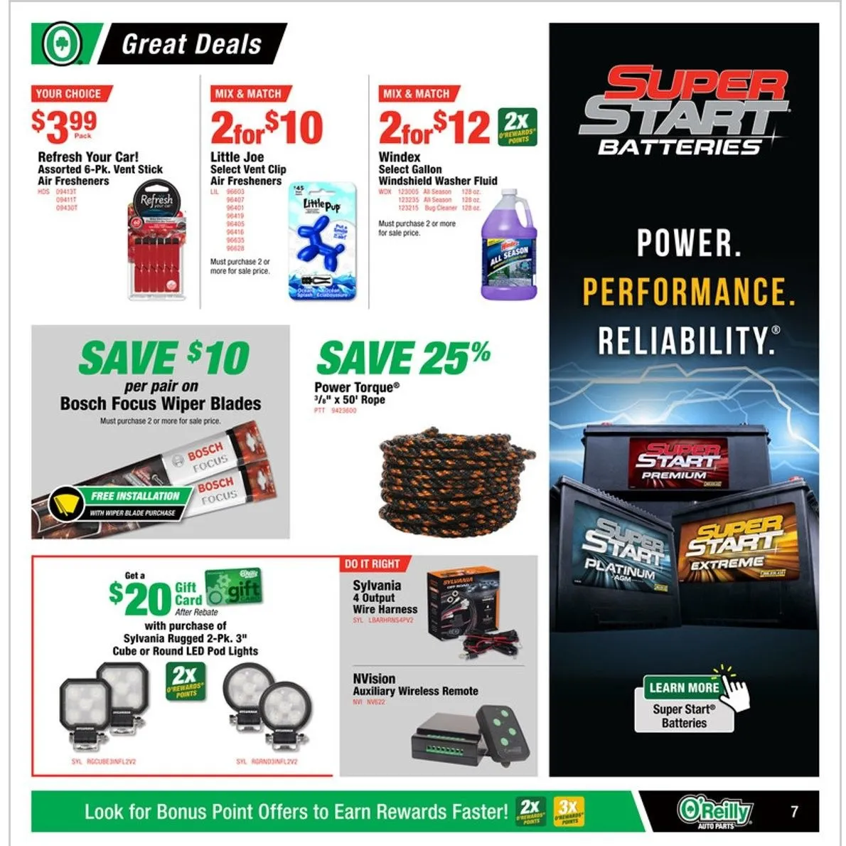 Weekly ad O'Reilly Auto Parts Sales from July 30 to August 27 2025 - Page 7