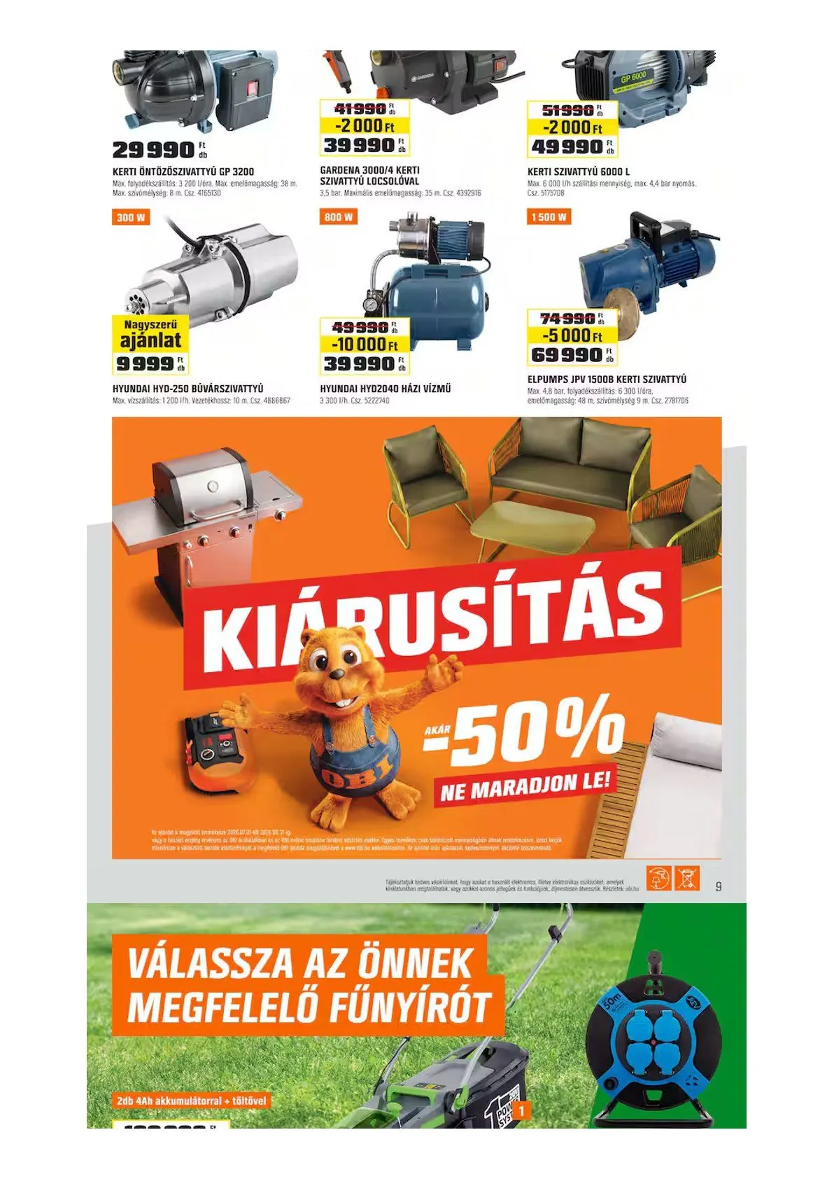 Katalógus OBI július 1.-tól augusztus 2.-ig 2026. - Oldal 8