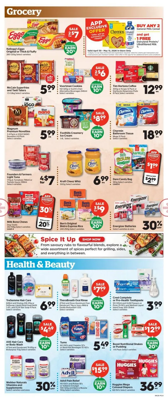 Calgary Co-op Sales from April 30 to May 6 2026 - flyer page 8