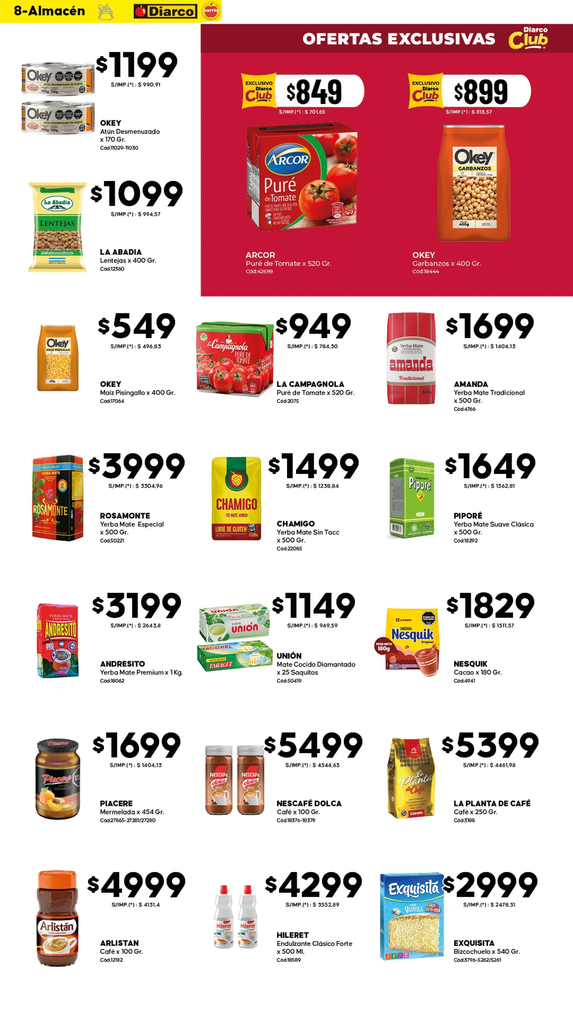 Ofertas de Diarco Ofertas 27 de abril al 30 de abril 2026 - Página 8 del catálogo