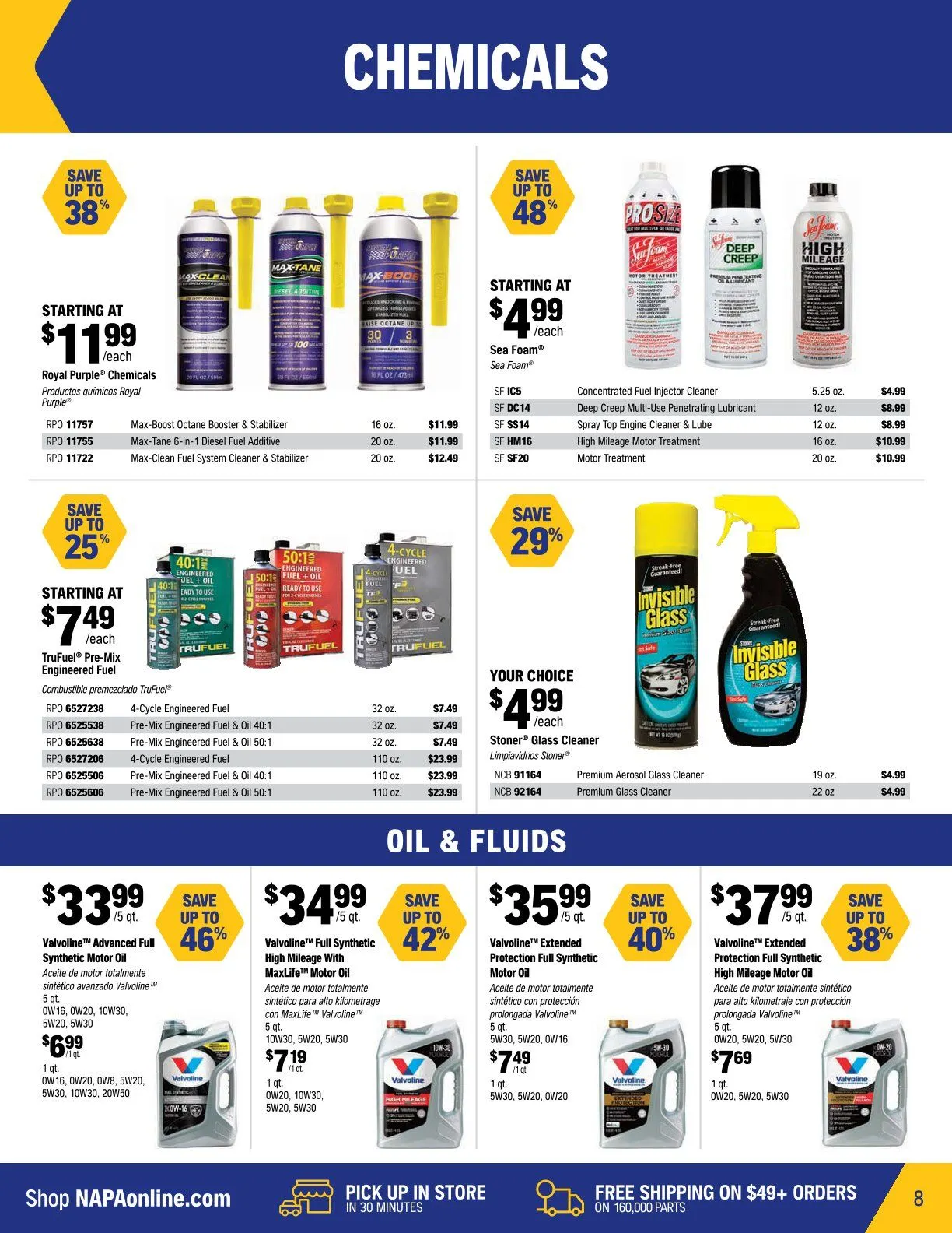 NAPA Auto Parts Sales from December 1 to December 31 2025 - flyer page 8