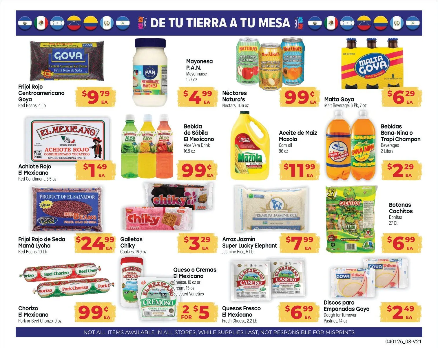 Weekly promotion El Rancho Sales spanning from April 1 to April 28 2026 - Page 8 for Catalogue 365