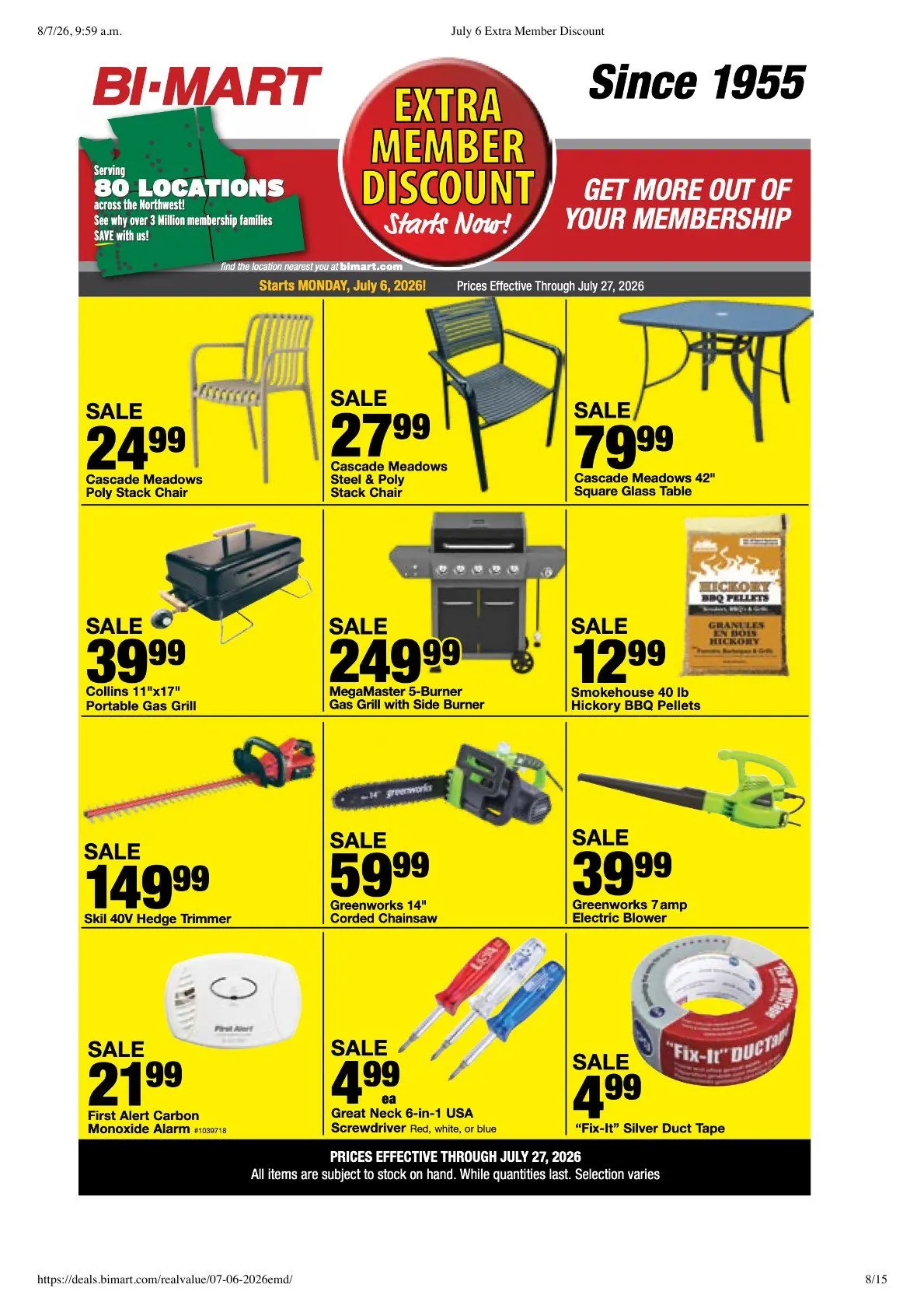 Weekly ad Bi-Mart Sales from July 6 to July 27 2026 - Page 8