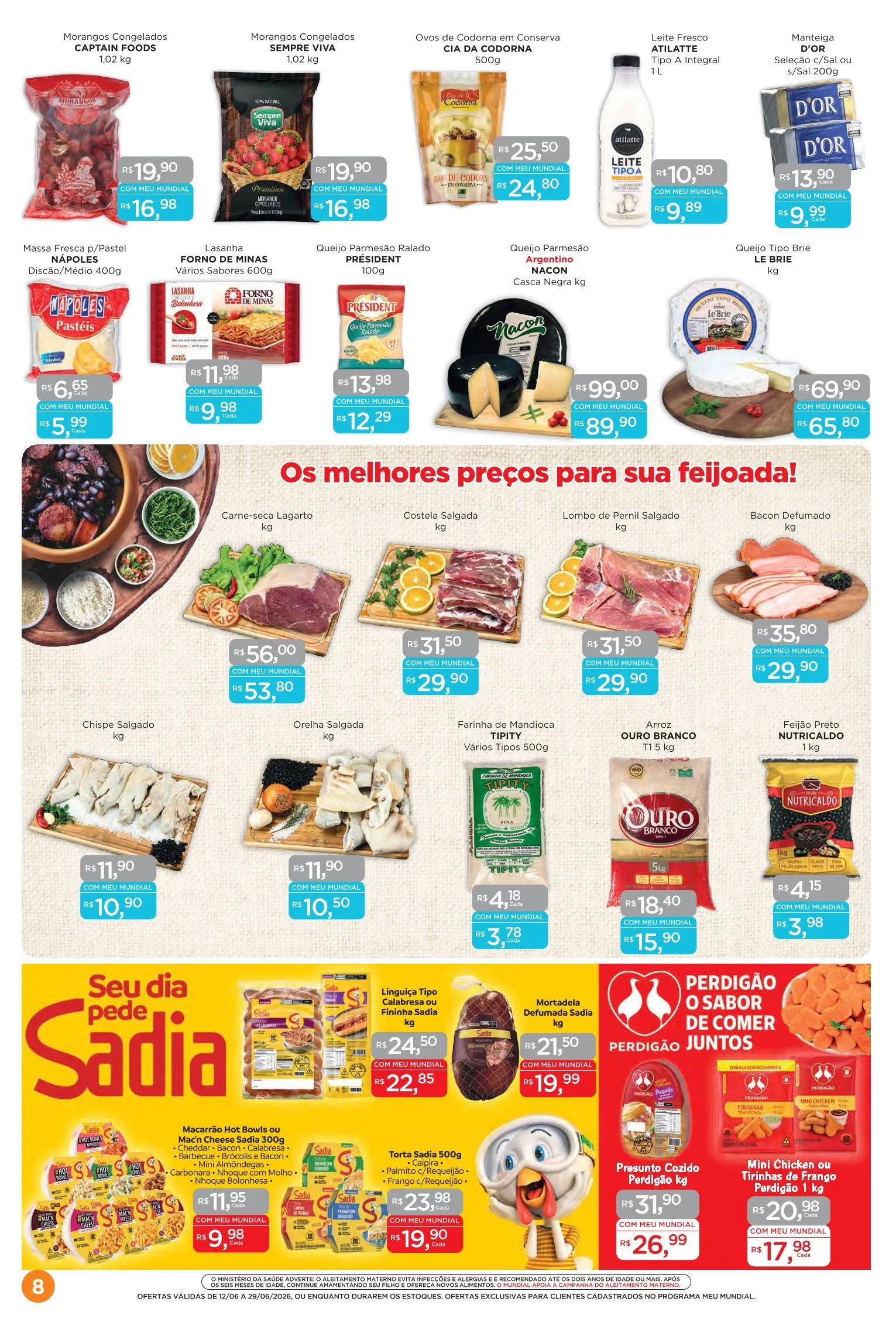 Encarte de Folhetos Supermercados Mundial 12 de junho até 29 de junho 2026 - Pagina 8