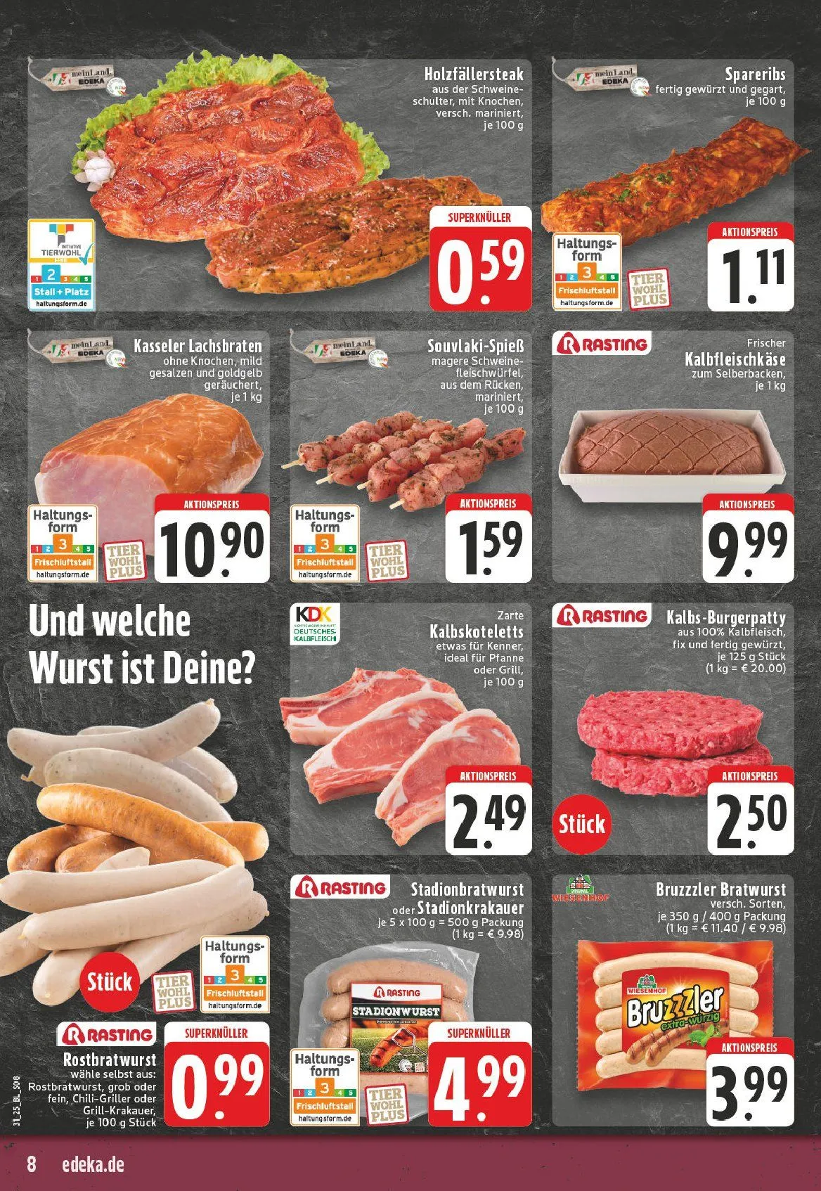 Edeka Prospekte von 28. Juli bis 2. August 2025 - Prospekt seite 8