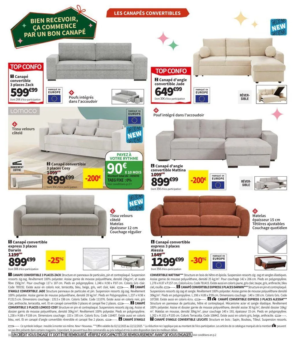 Conforama Catalogue du 1 décembre au 25 décembre 2025 - Catalogue page 8