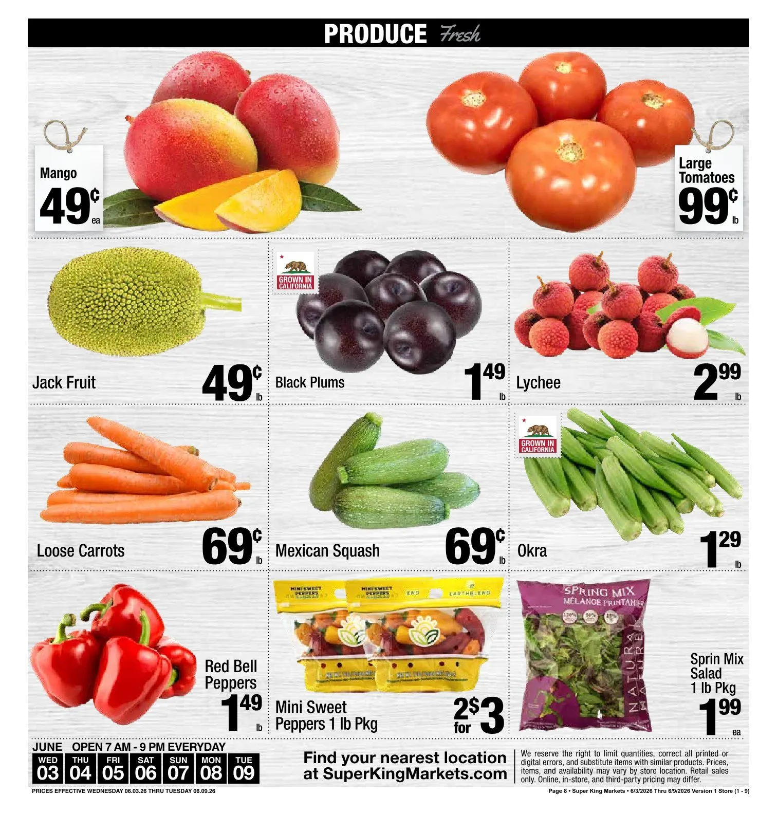 Weekly ad Super King Markets Sales from June 6 to June 9 2026 - Page 8