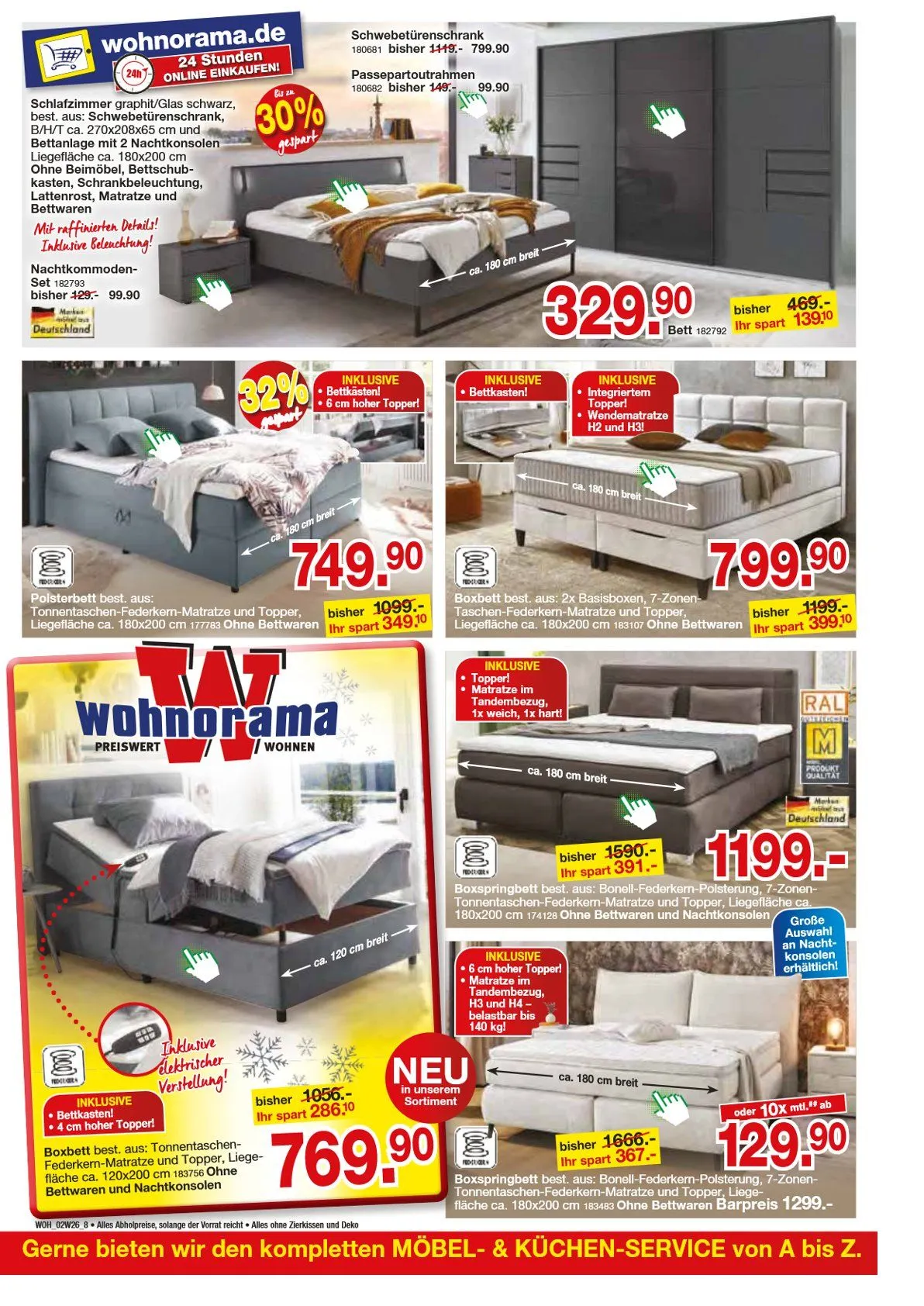 Wohnorama Prospekte von 28. Januar bis 20. Februar 2026 - Prospekt seite 8