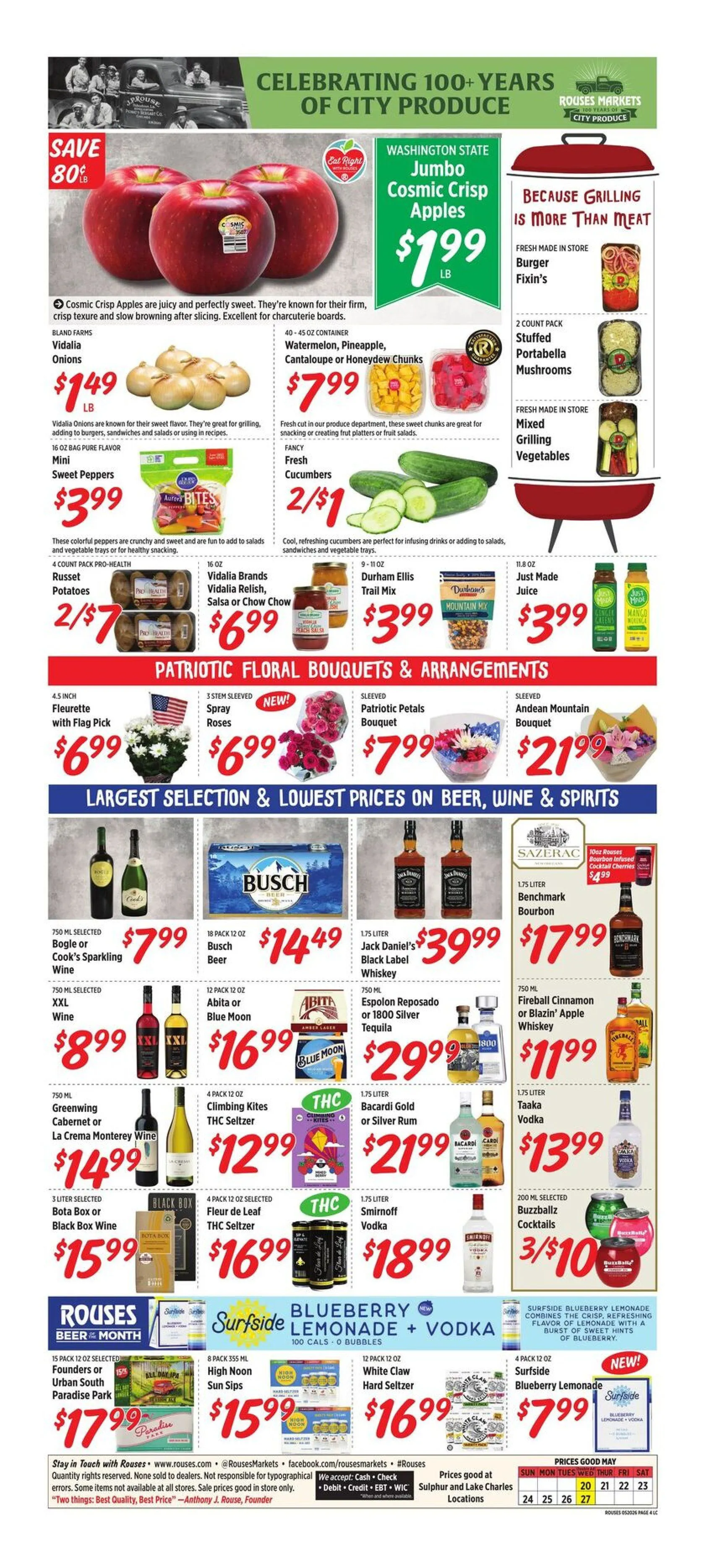 Weekly promotion Rouses Markets Sales spanning from May 20 to May 27 2026 - Page 8 for Catalogue 365