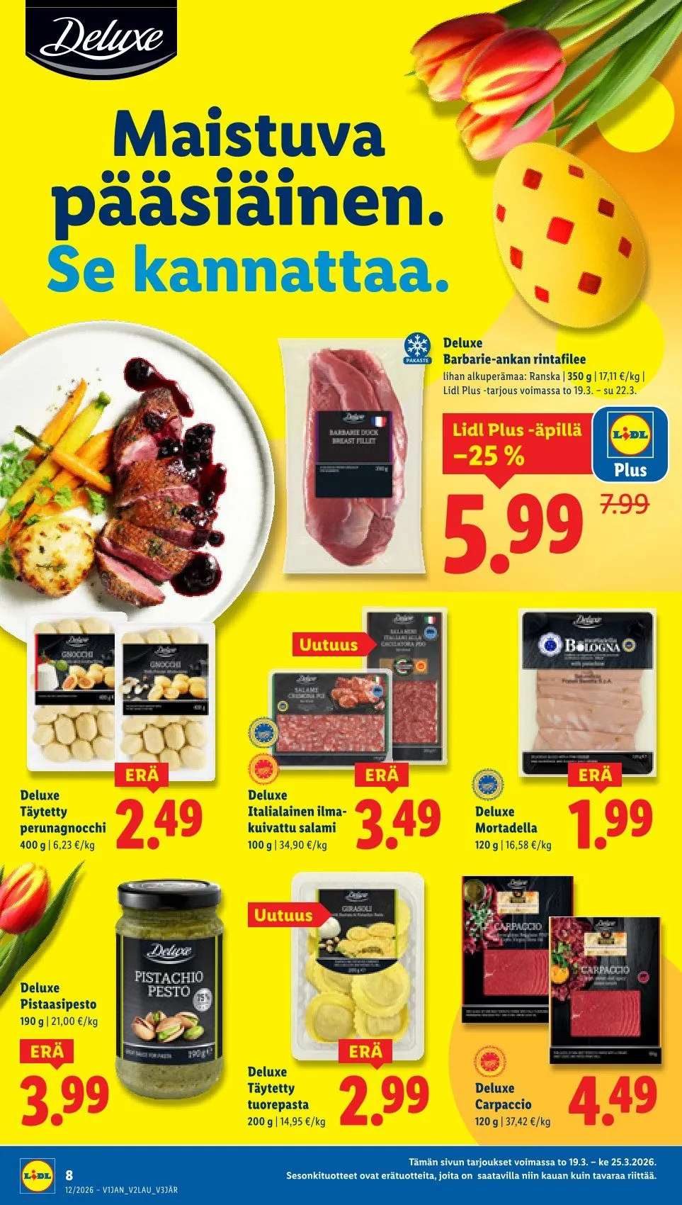 Kaupan Lidl uusimmat tarjoukset voimassa alkaen 19. maaliskuuta - 25. maaliskuuta 2026 - Tarjouslehti sivu 8