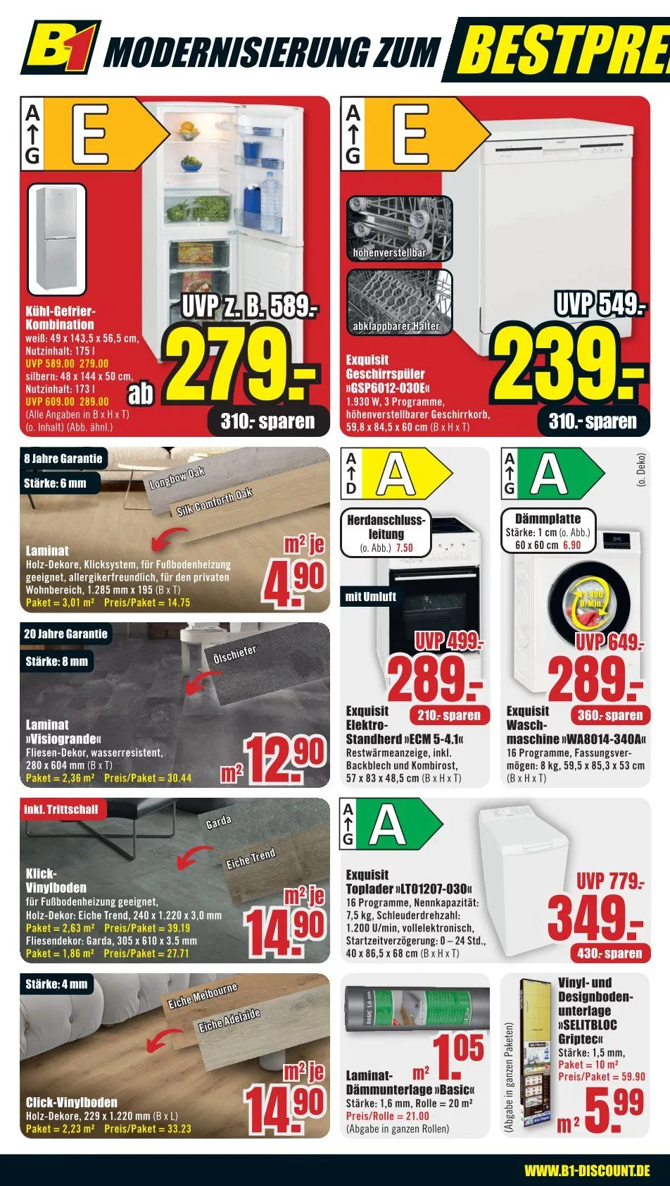 B1 Discount Baumarkt Prospekte  von 7. März bis 13. März 2026 - Prospekt seite 8
